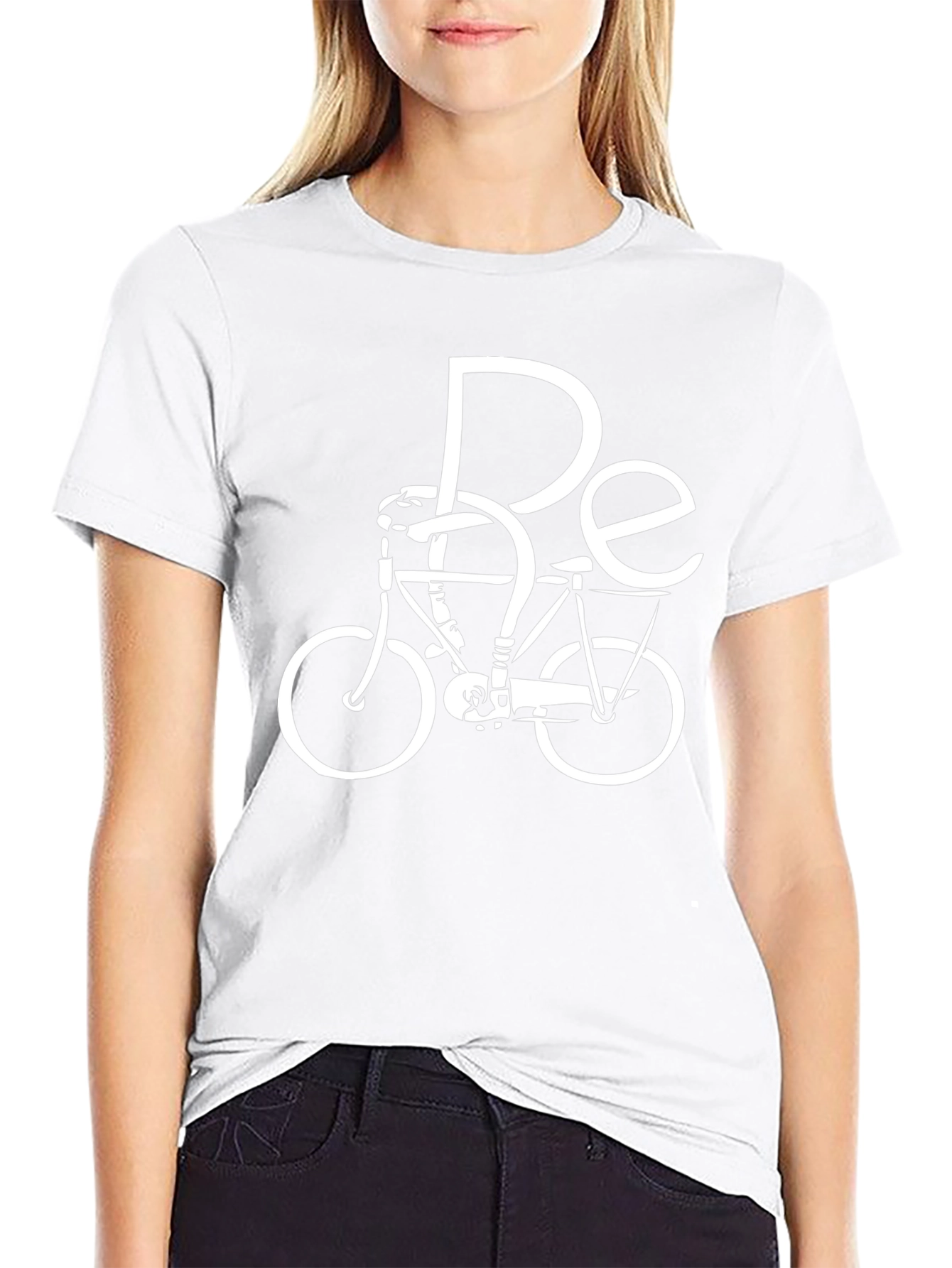 Be Cycle Black T-Shirt - Stylish Bicycle Design