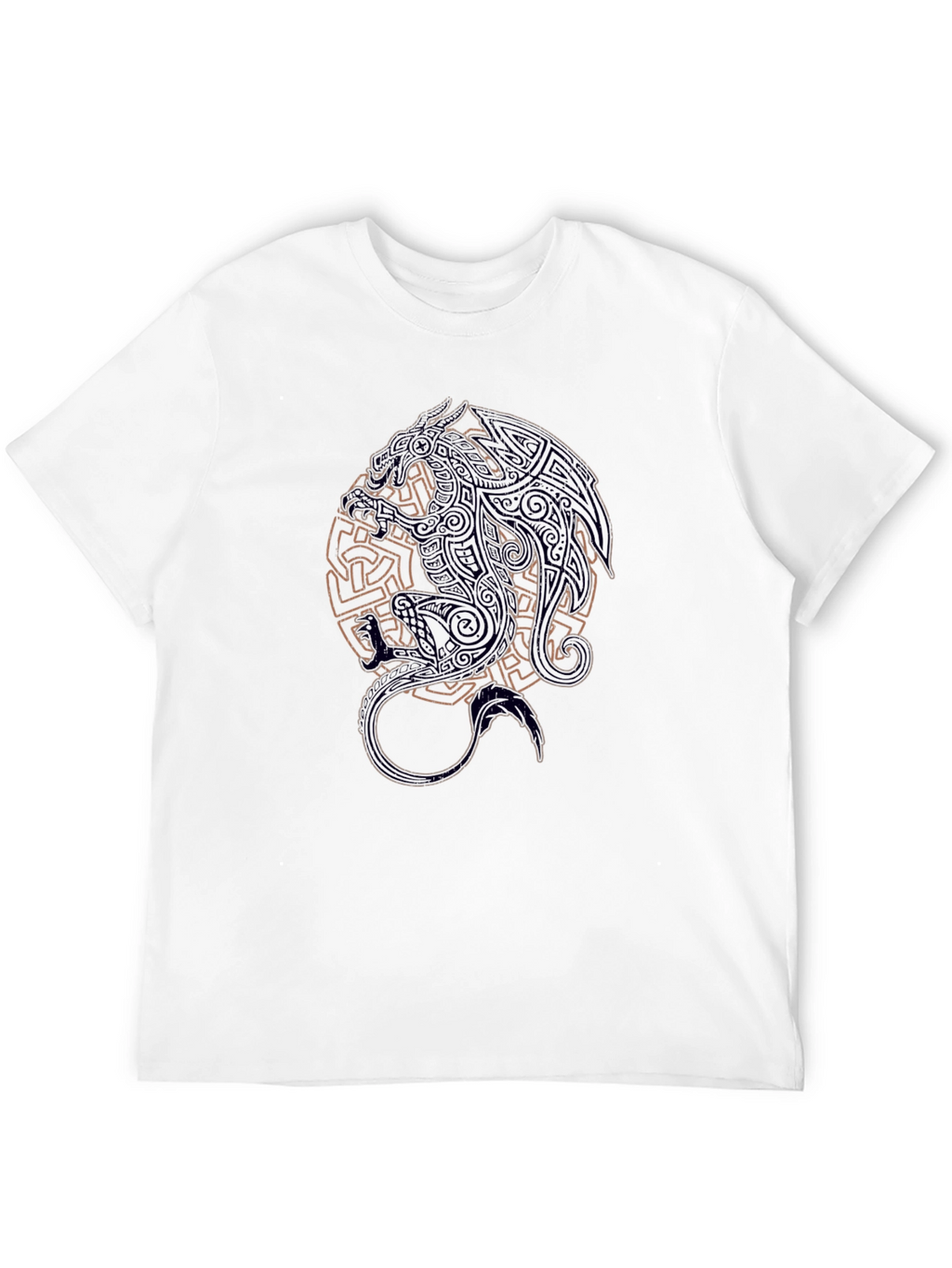 Celtic Dragon Graphic Black T-Shirt