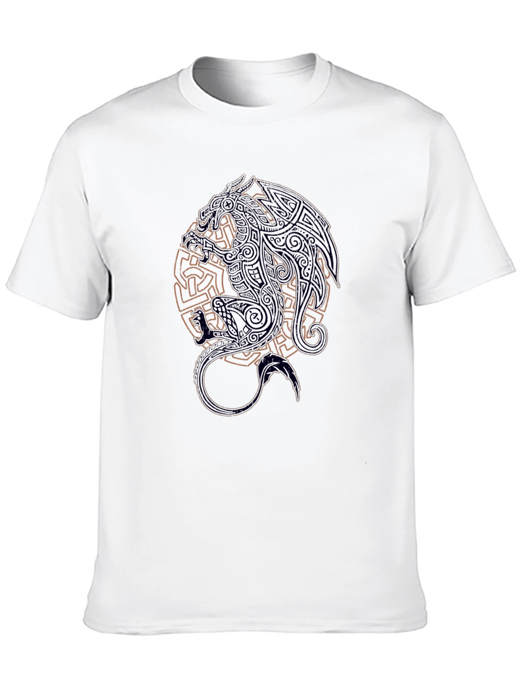 Celtic Dragon Graphic Black T-Shirt