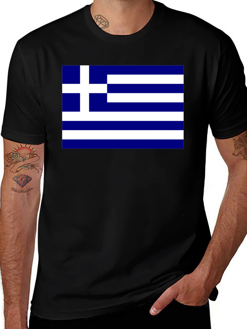 Greek Flag T-Shirt - Show Your Pride!