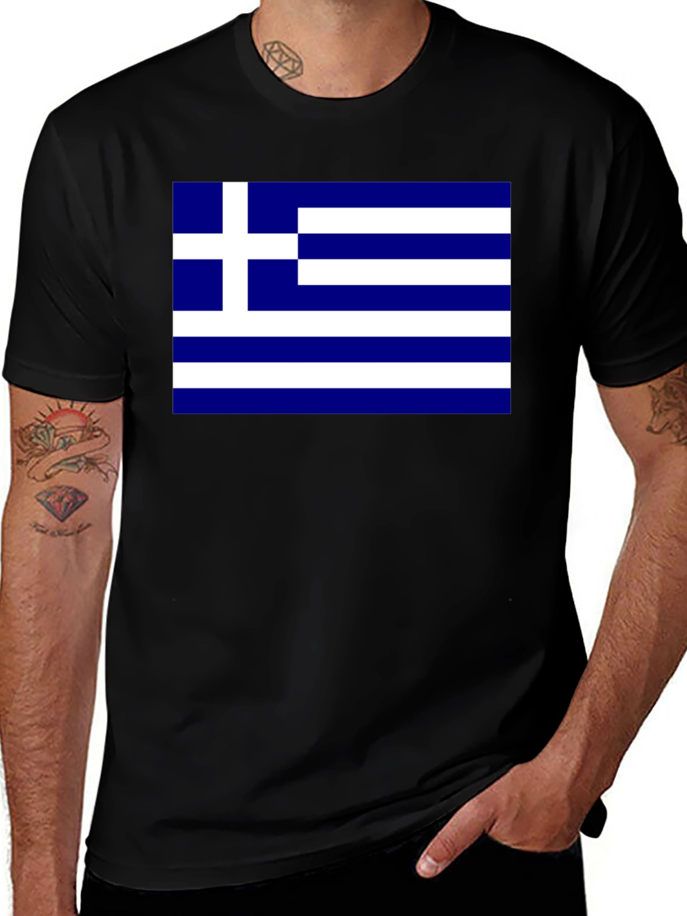 Greek Flag T-Shirt - Show Your Pride!