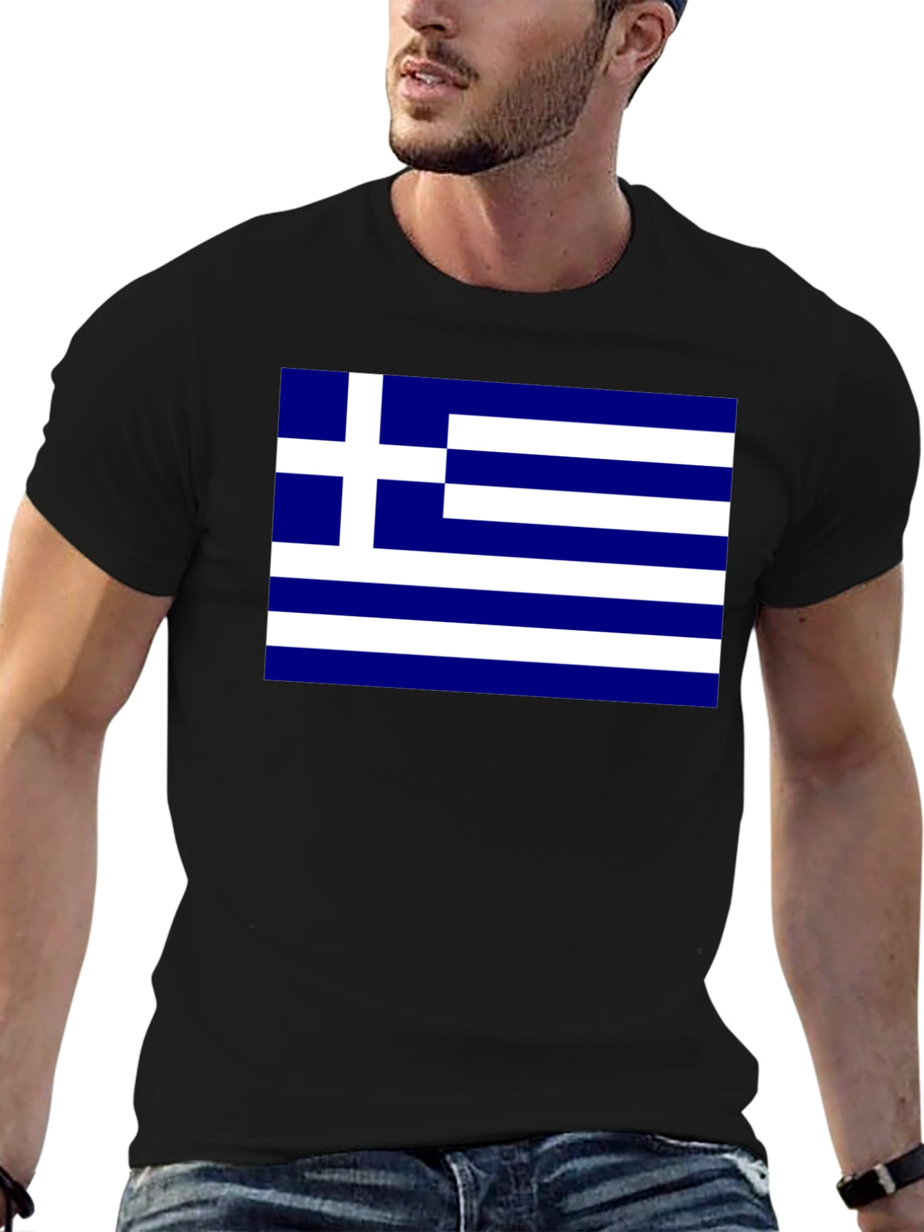 Greek Flag T-Shirt - Show Your Pride!