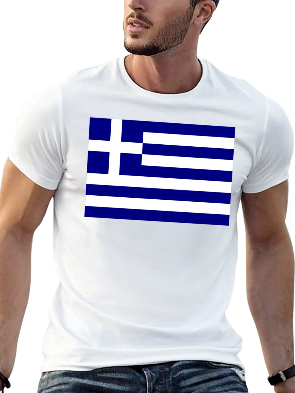 Greek Flag T-Shirt - Show Your Pride!