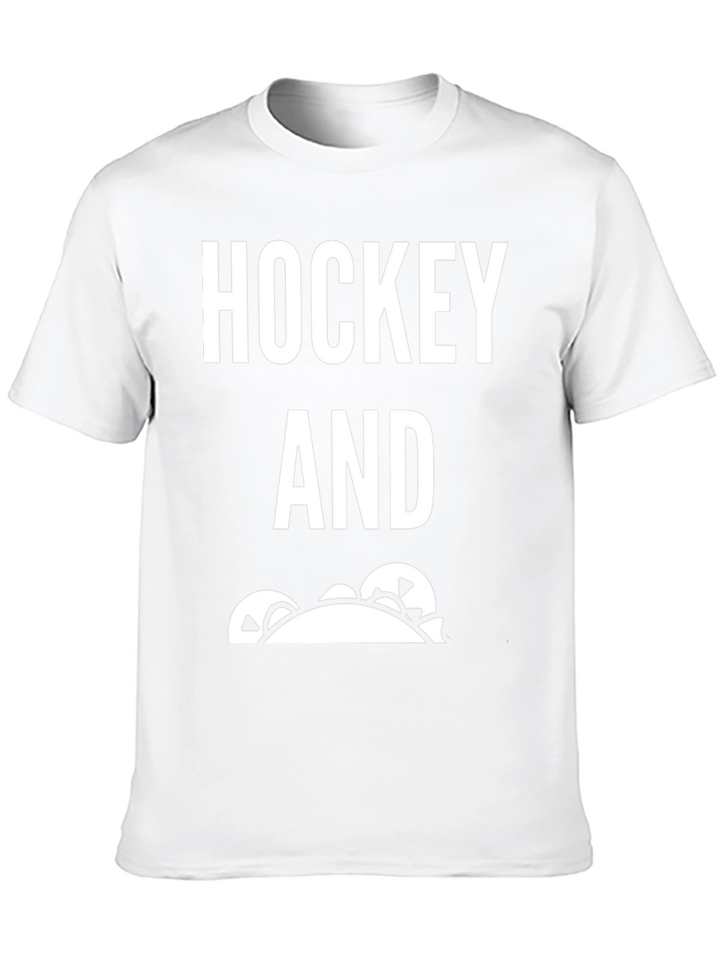 Hockey And Tacos Mens Black T-Shirt