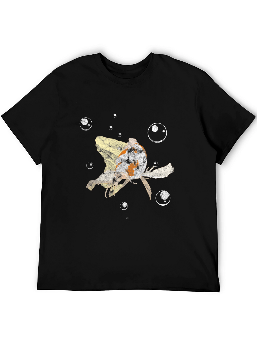 Koi Fish Bubble T-Shirt - Black
