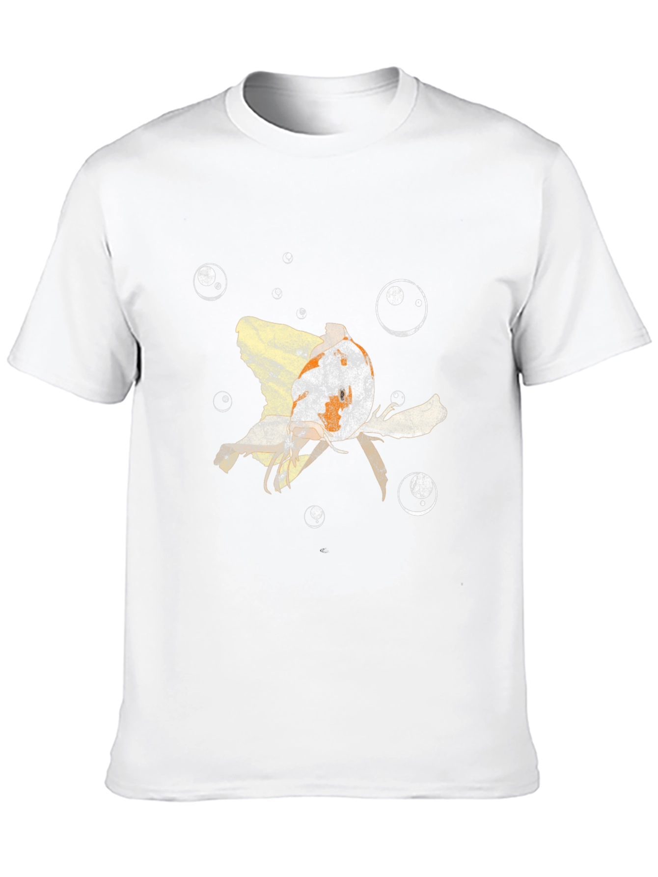 Koi Fish Bubble T-Shirt - Black