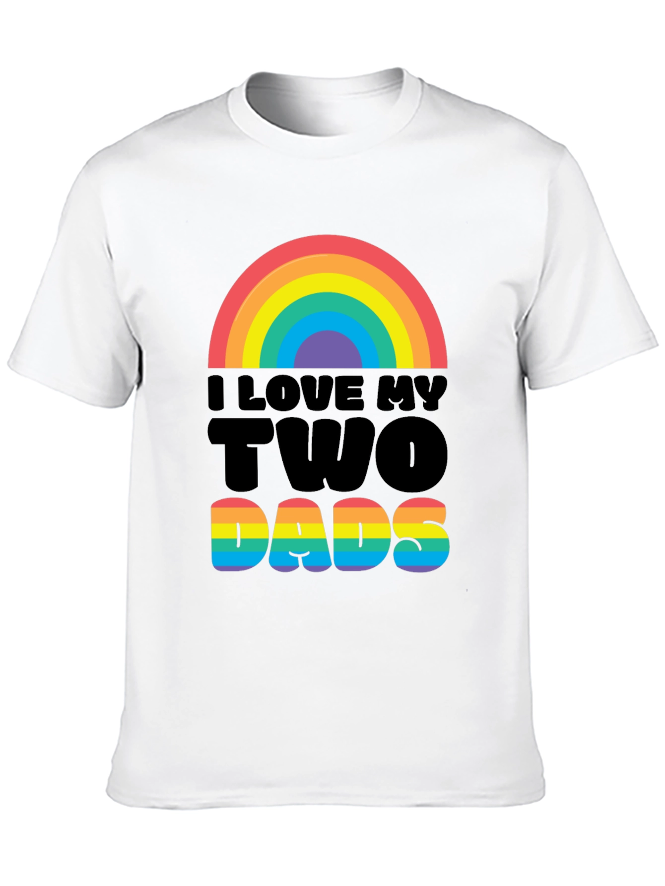 I Love My Two Dads Graphic Tee - Pride