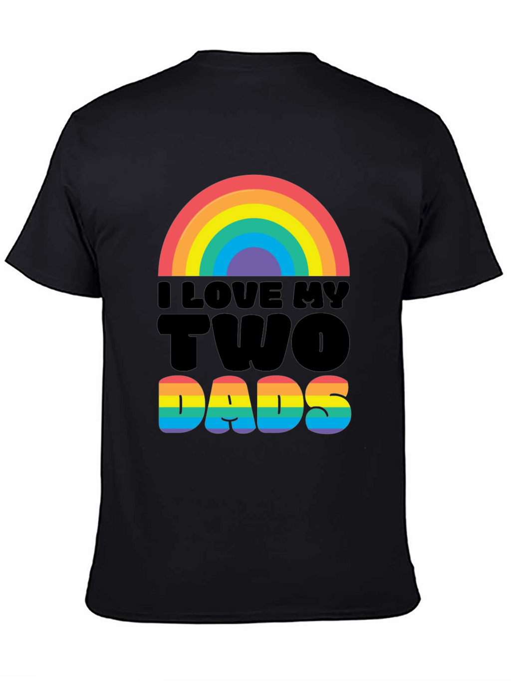 I Love My Two Dads Graphic Tee - Pride