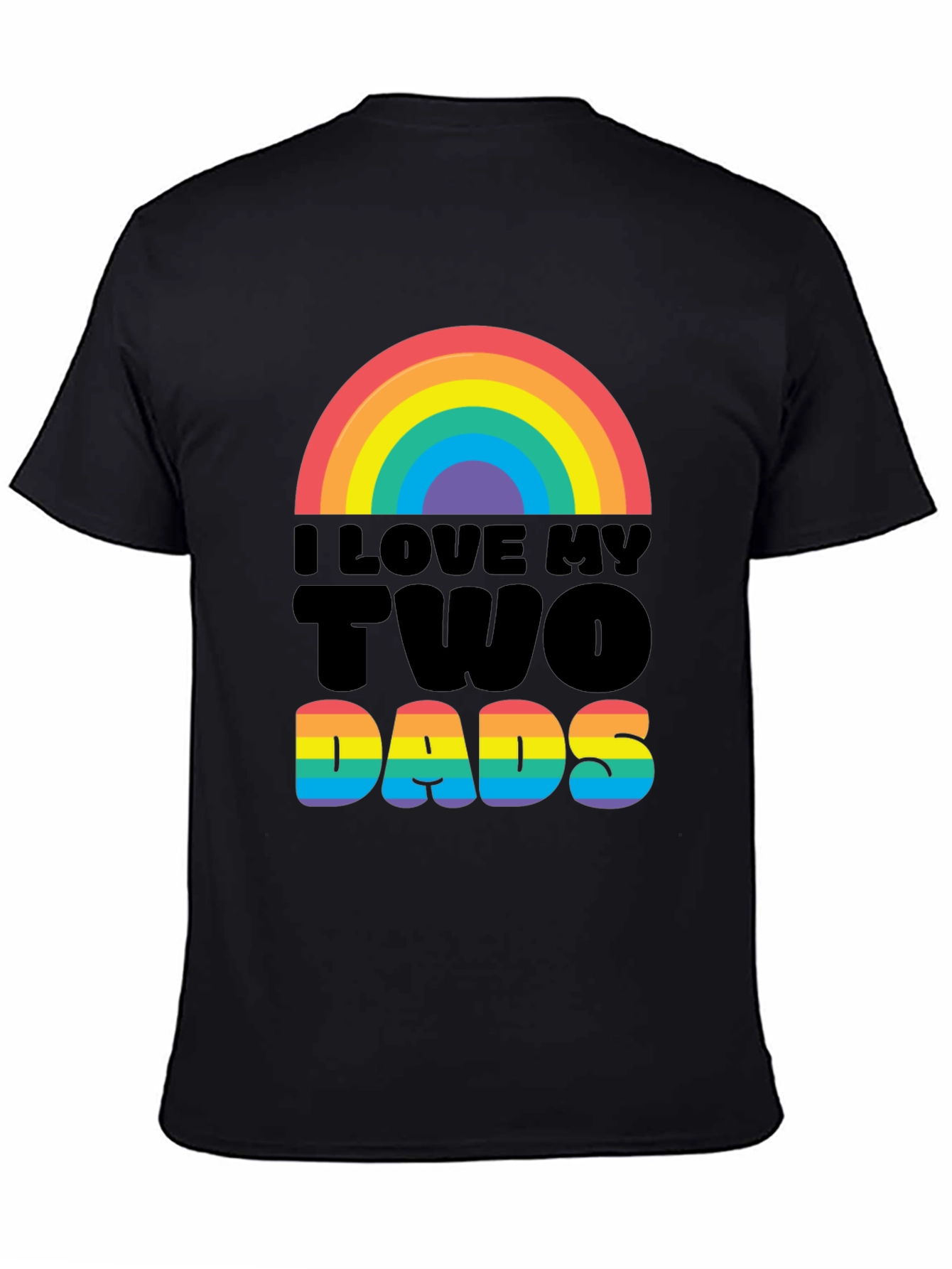 I Love My Two Dads Graphic Tee - Pride