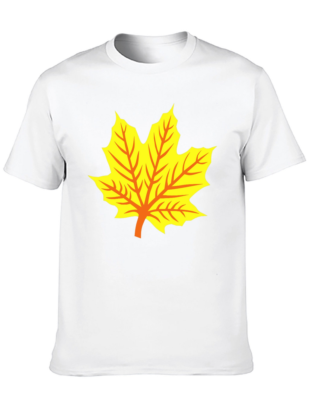 Maple Leaf Graphic Tee - Black Cotton T-Shirt