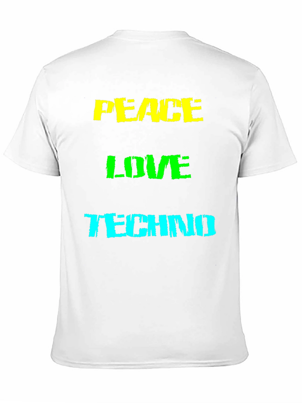 Peace Love Techno Graphic T-Shirt