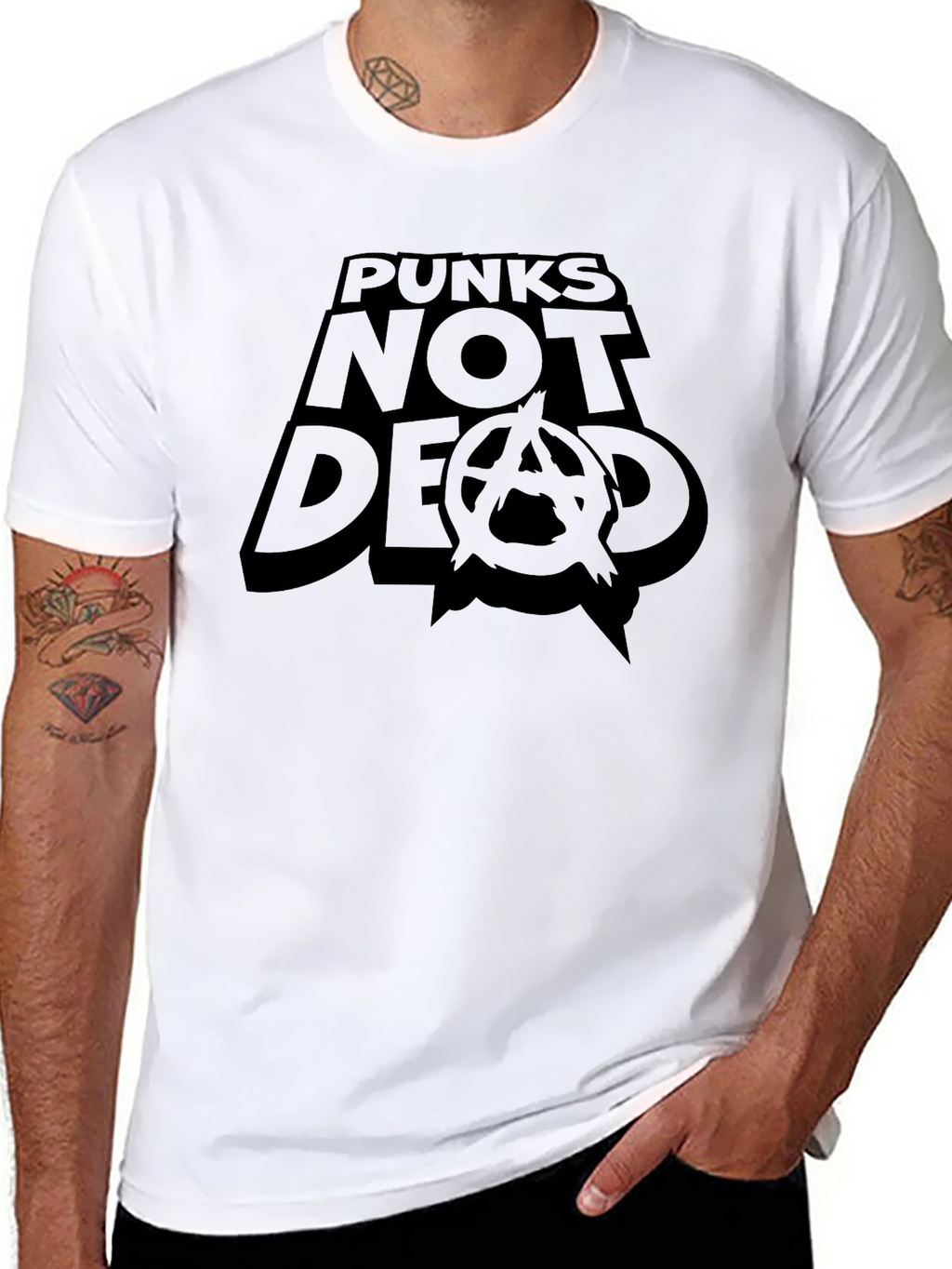 Punks Not Dead Graphic T-Shirt