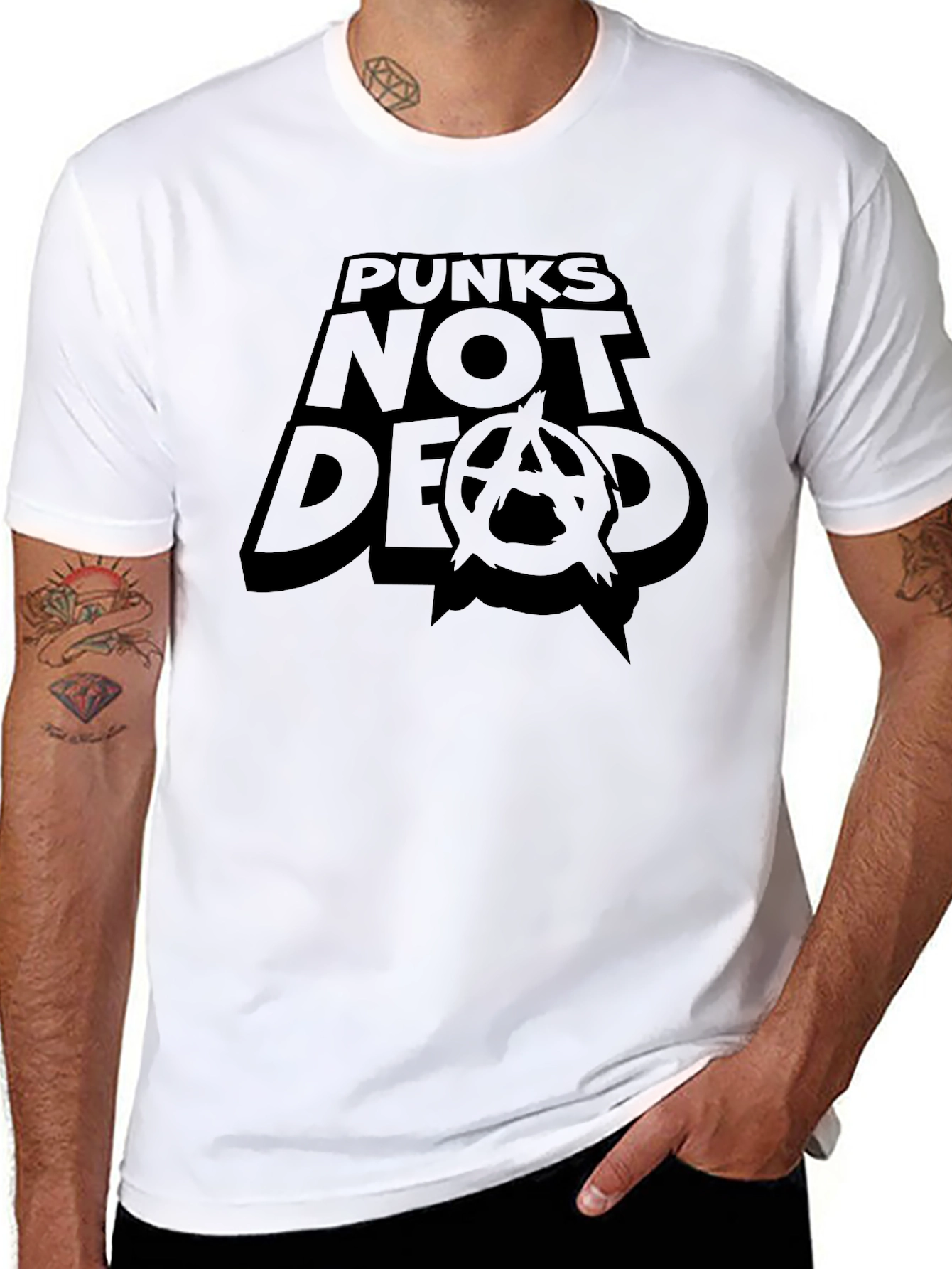 Punks Not Dead Graphic T-Shirt