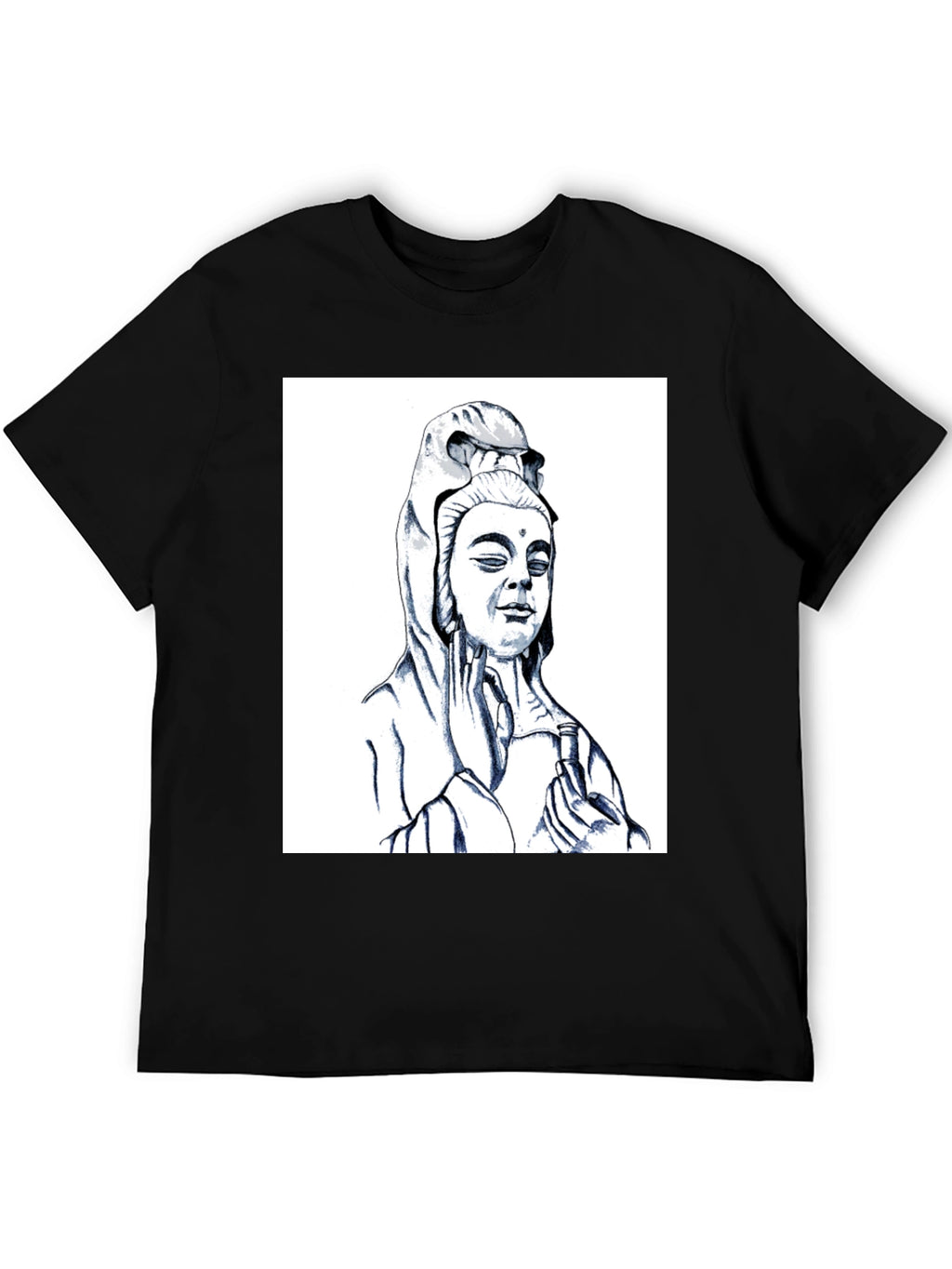 Buddha Graphic Black Tee