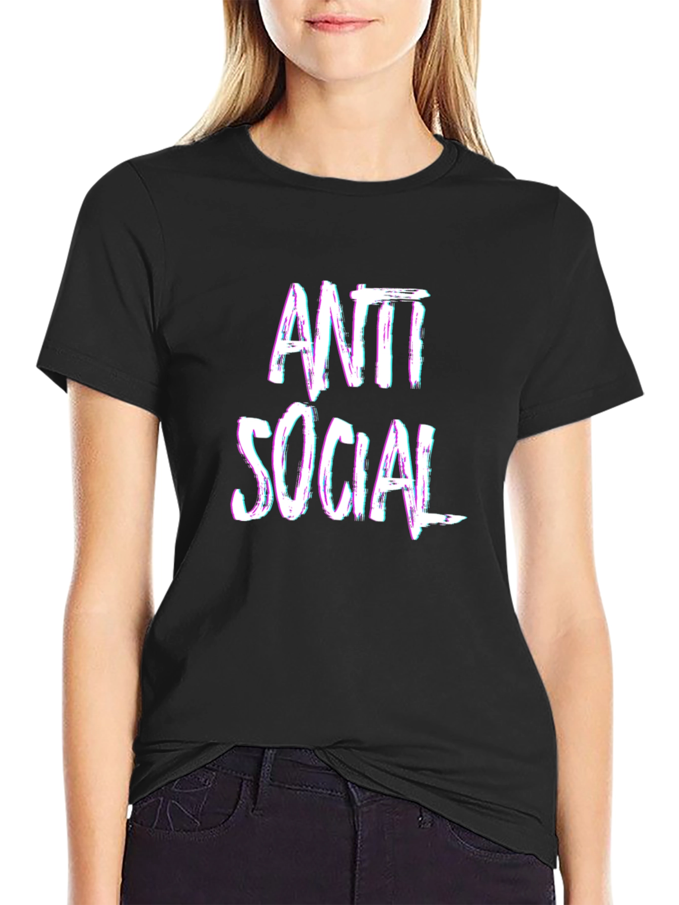 Anti Social Black T-Shirt