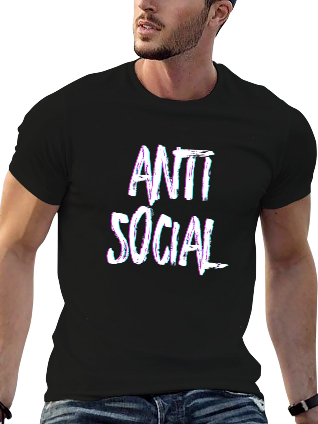 Anti Social Black T-Shirt