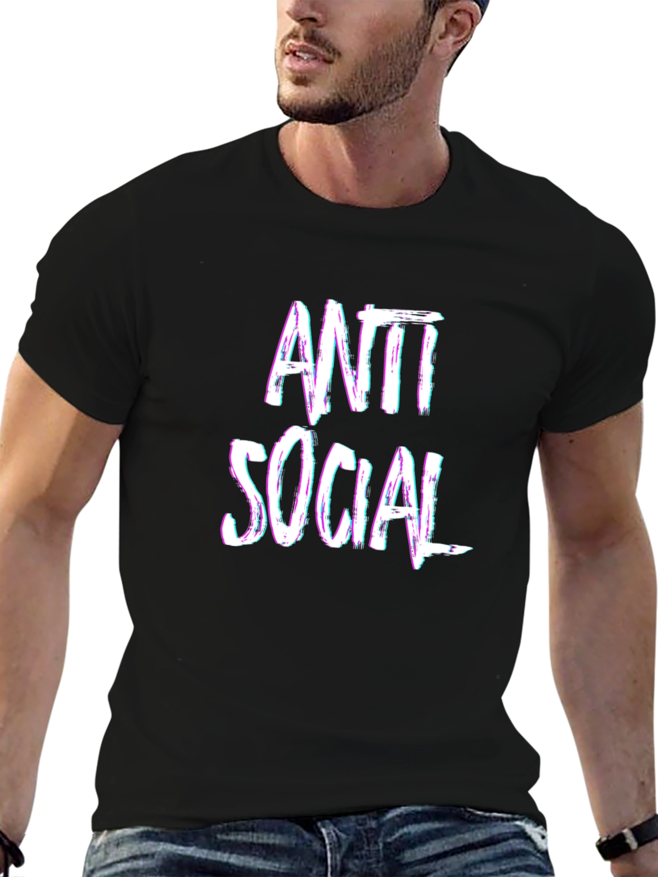 Anti Social Black T-Shirt