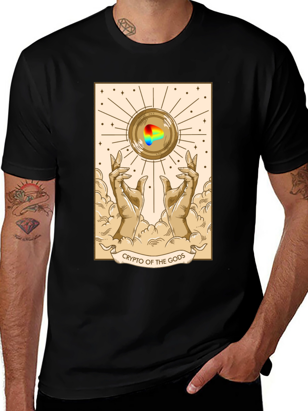 Crypto of the Gods T-Shirt - Unique Graphic Tee