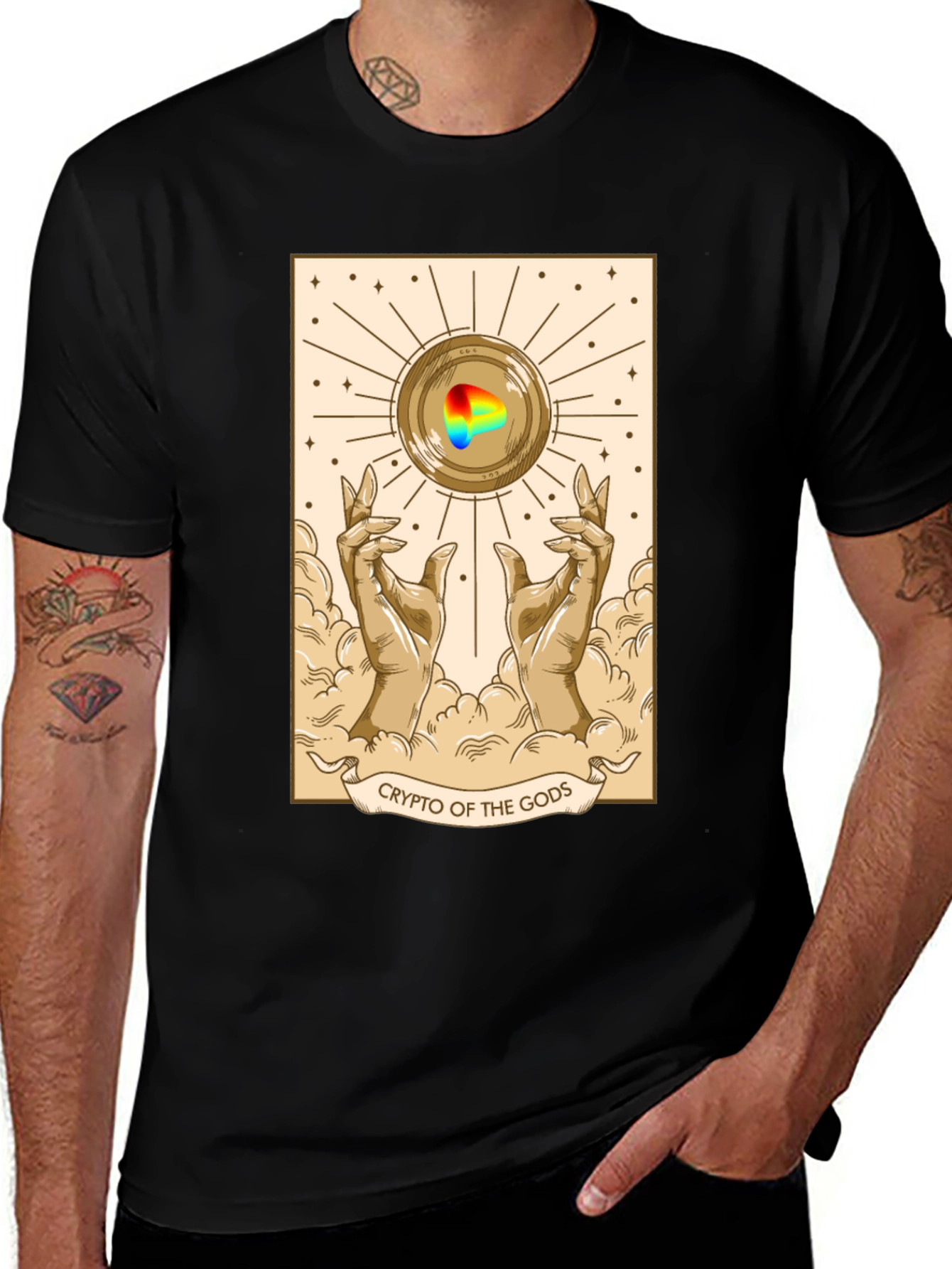Crypto of the Gods T-Shirt - Unique Graphic Tee