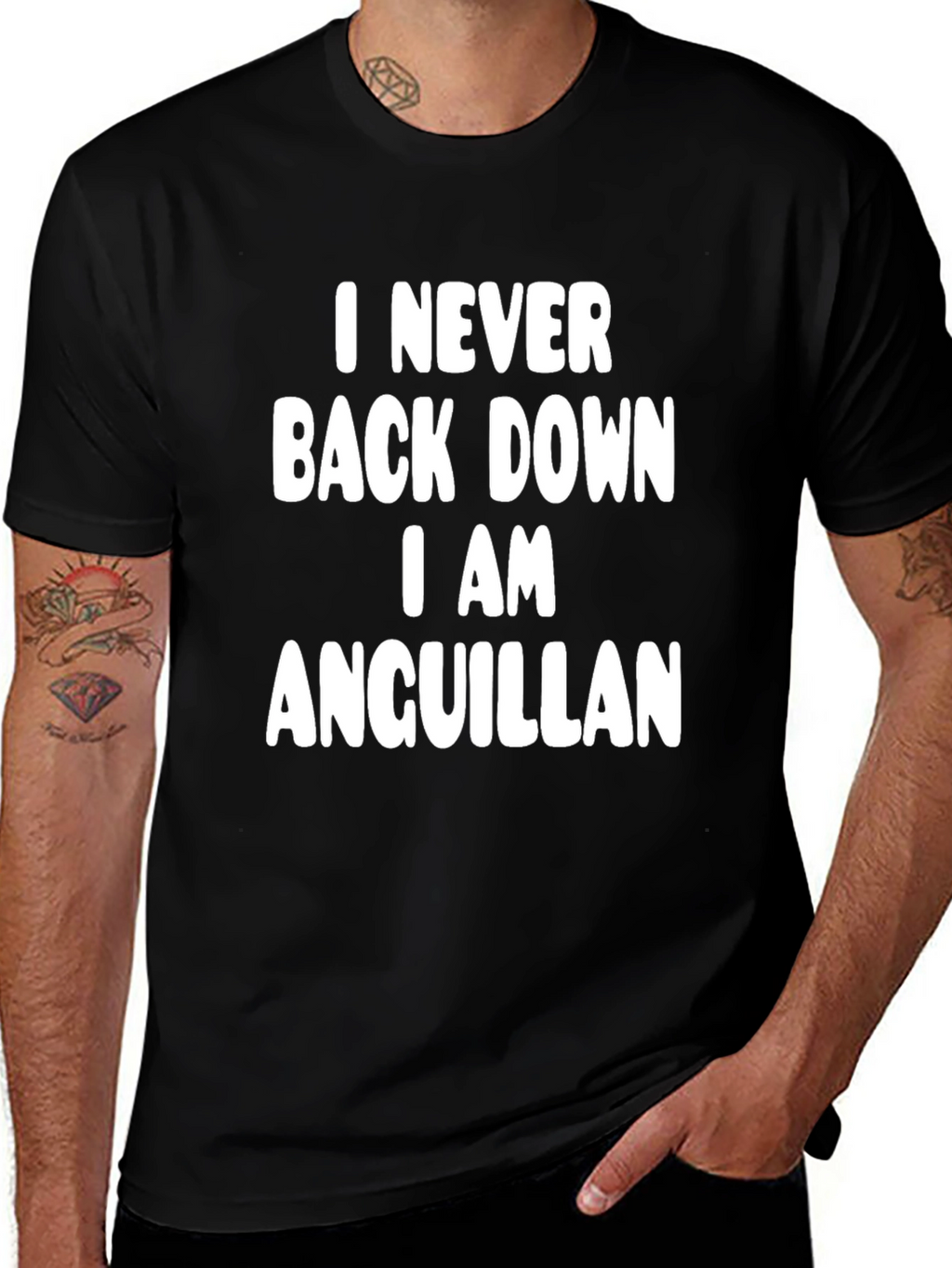 Anguillian Pride T-Shirt - Never Back Down