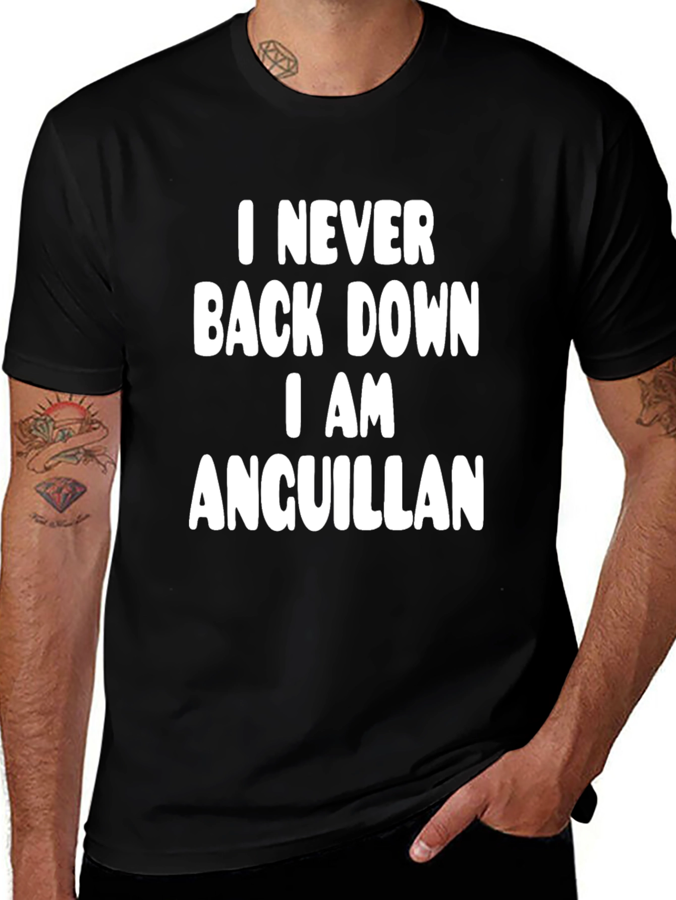Anguillian Pride T-Shirt - Never Back Down