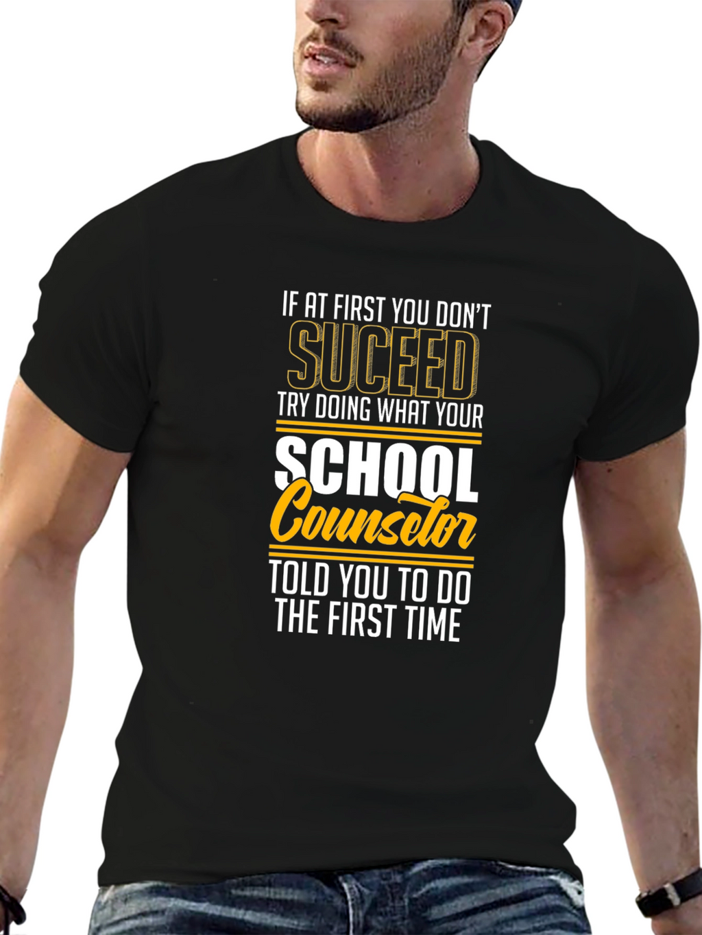 School Counselor T-Shirt: Succeed Edition