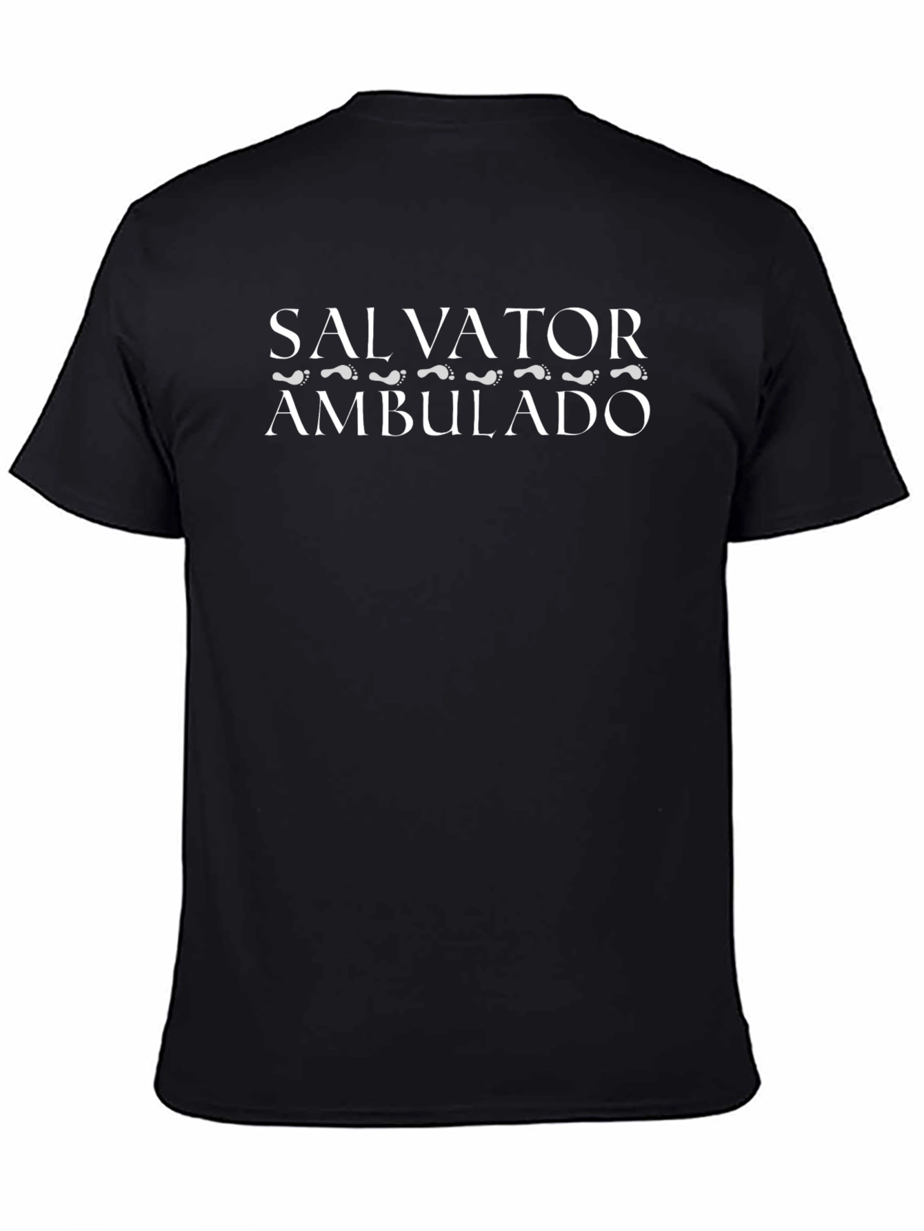 Salvator Ambulado Black Graphic Tee