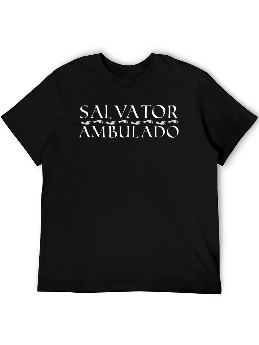 Salvator Ambulado Black Graphic Tee