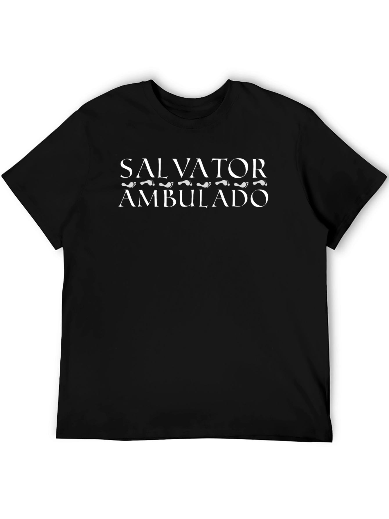 Salvator Ambulado Black Graphic Tee