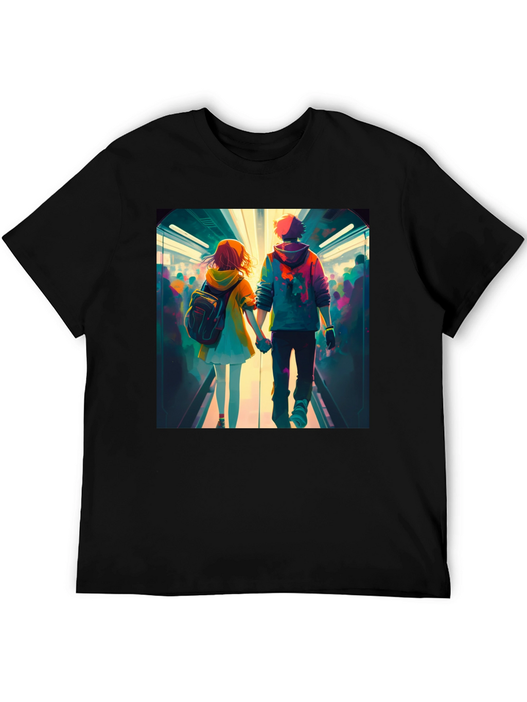 Anime Couple T-Shirt - Stylish Graphic Tee