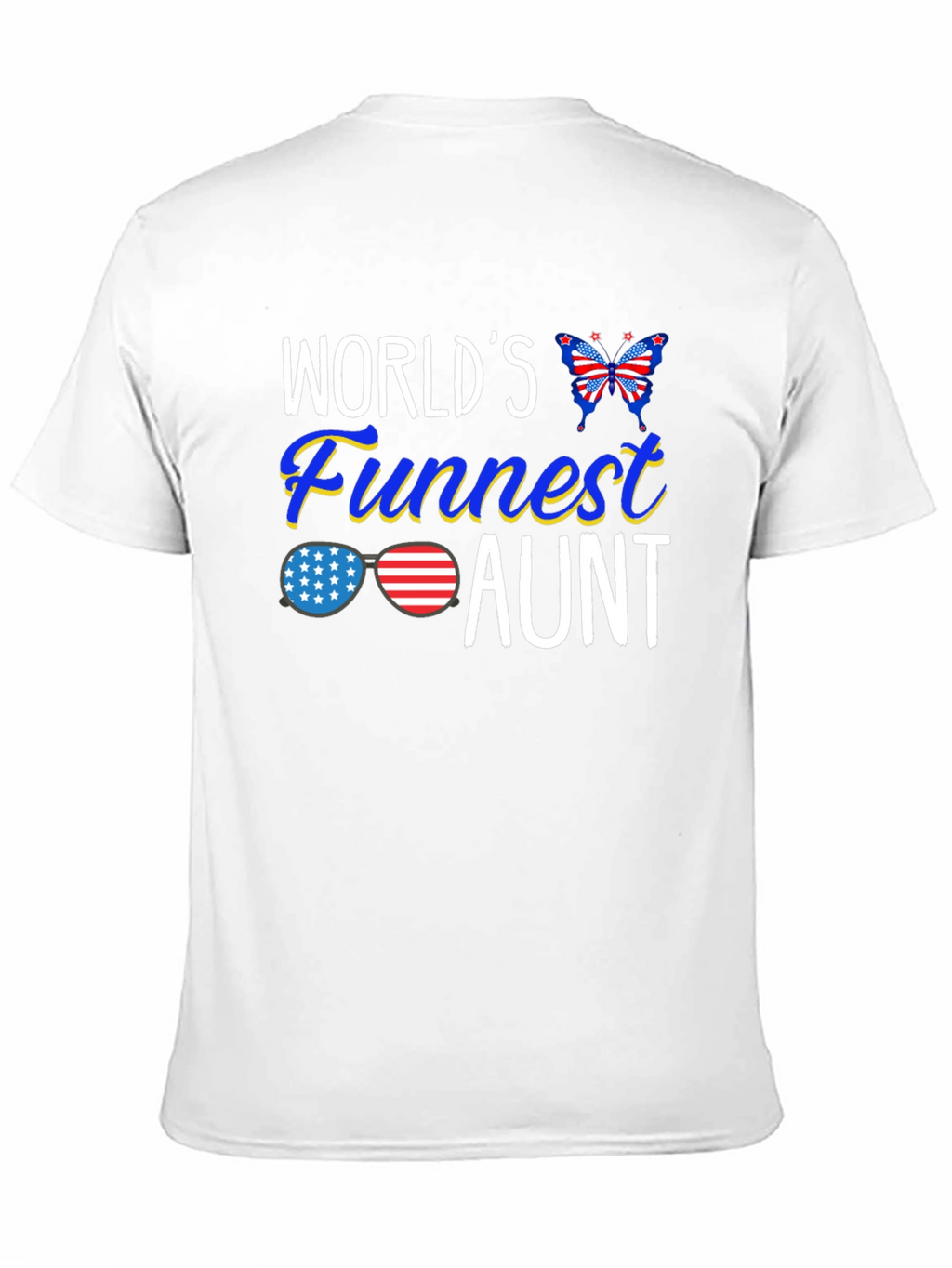 Worlds Funnest Aunt Patriotic T-Shirt