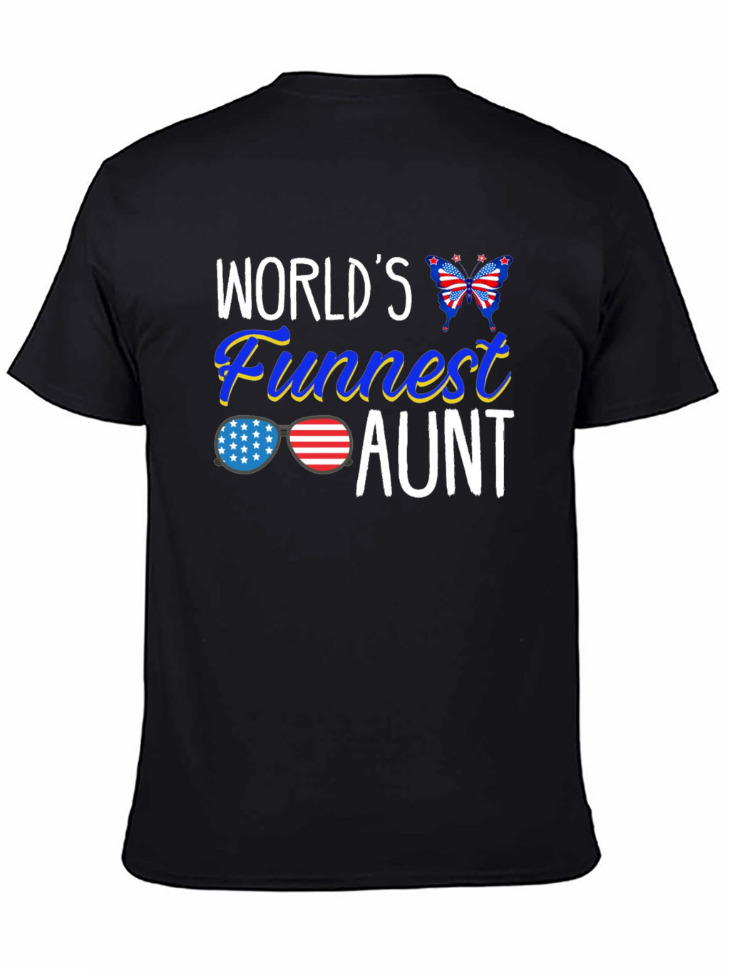 Worlds Funnest Aunt Patriotic T-Shirt