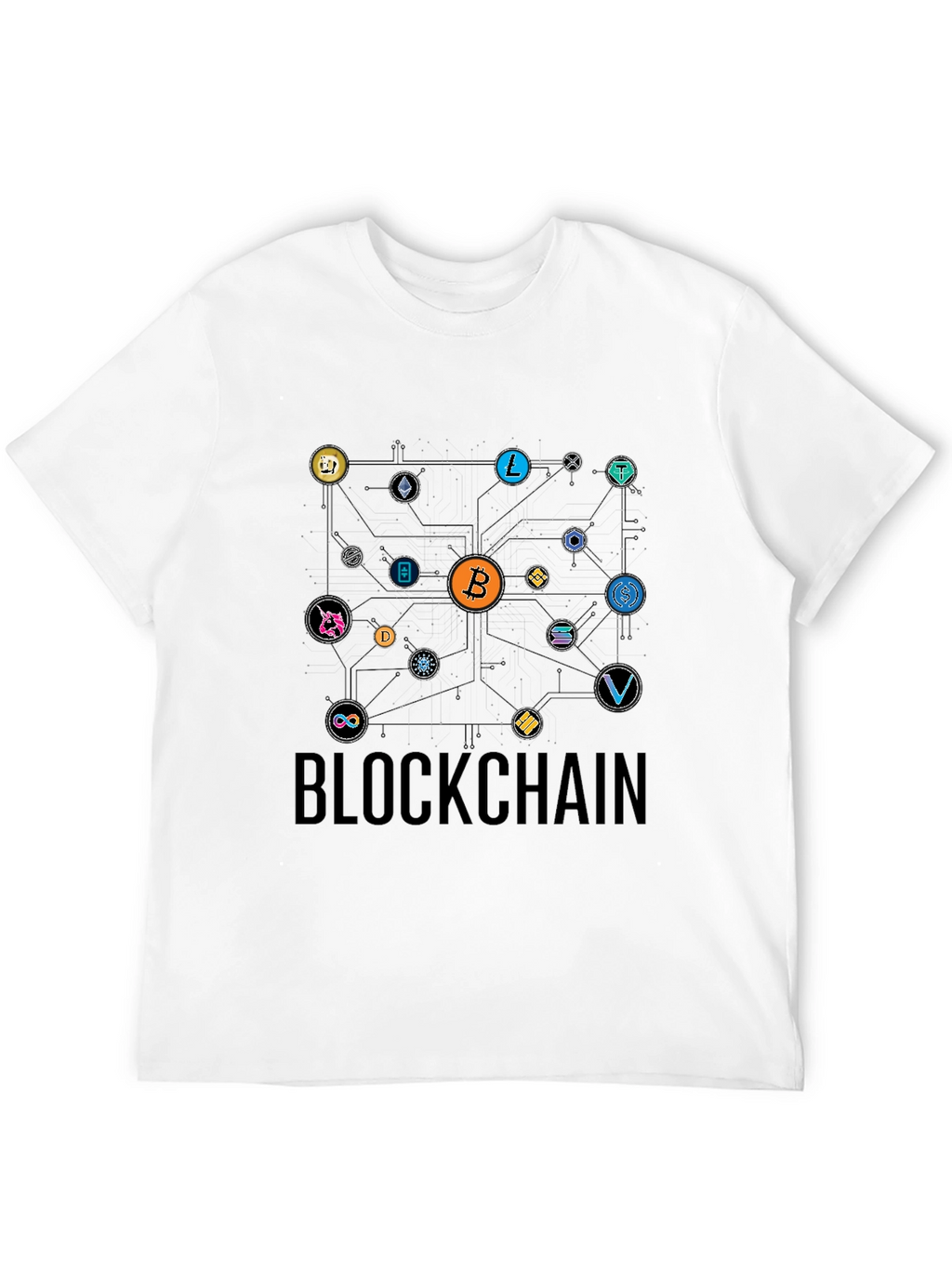 Blockchain Crypto T-Shirt Bitcoin Design