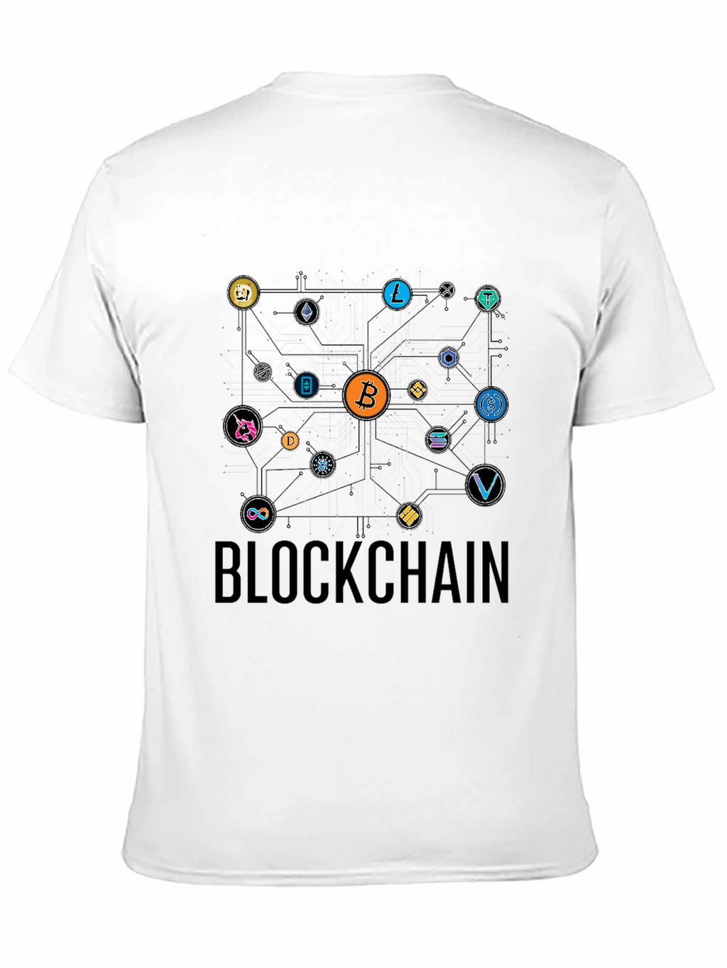 Blockchain Crypto T-Shirt Bitcoin Design