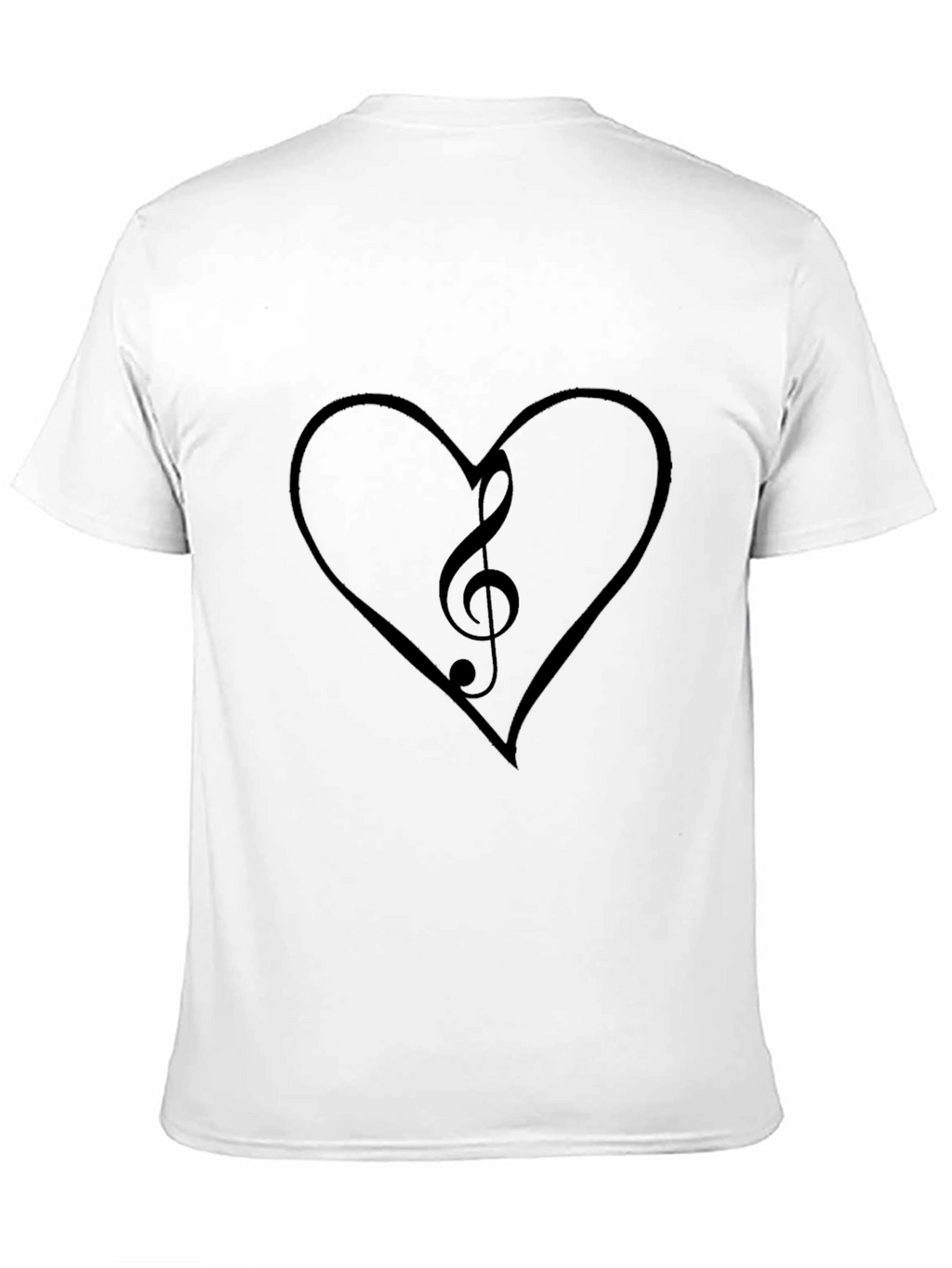Musical Heartbeat Tee - Black Cotton Blend