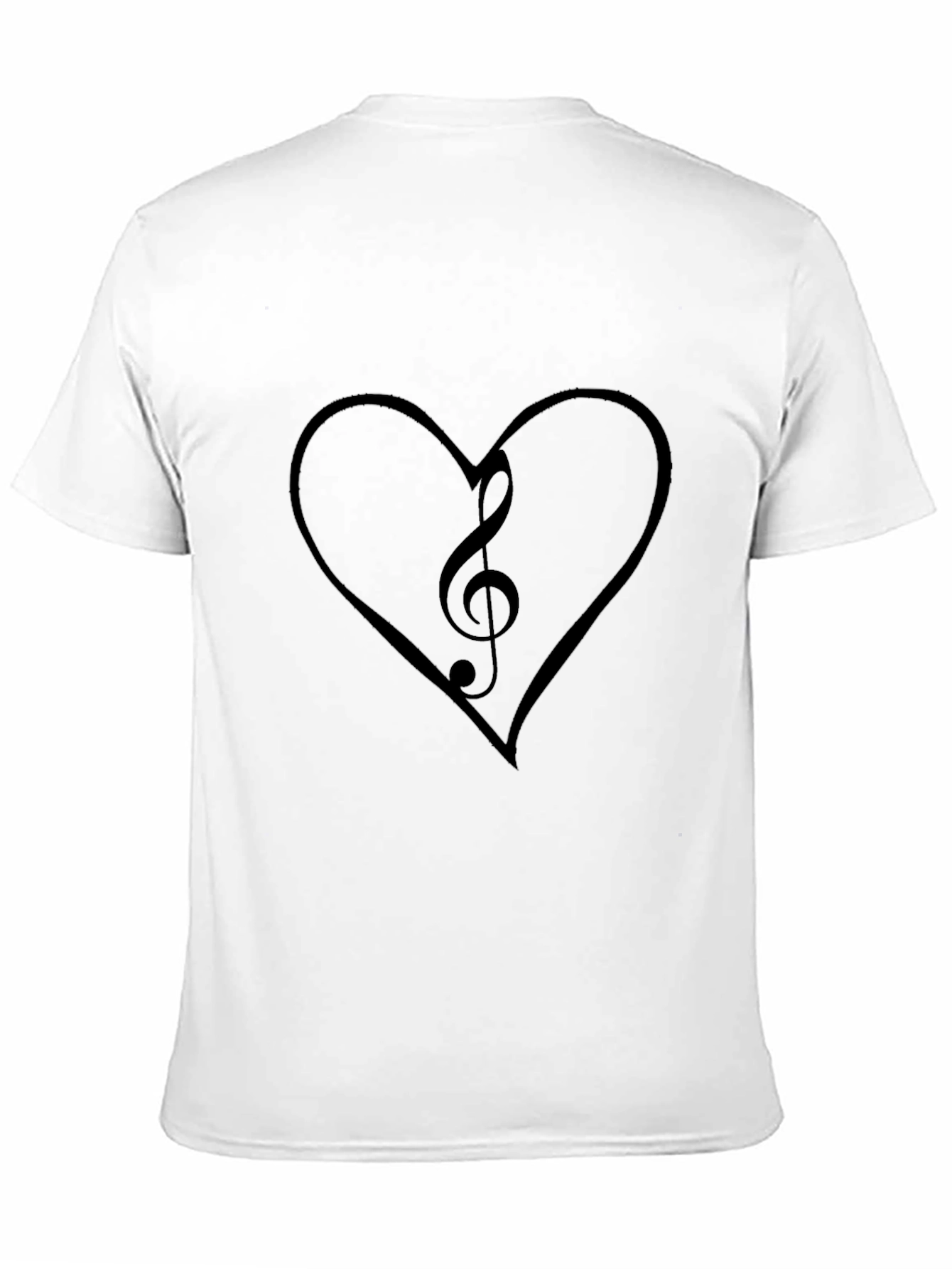 Musical Heartbeat Tee - Black Cotton Blend
