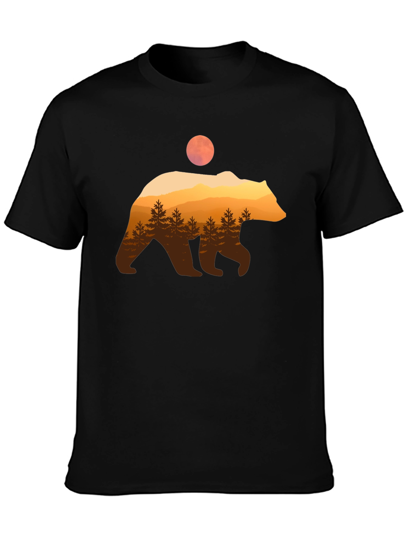 Bear Silhouette Graphic T-Shirt
