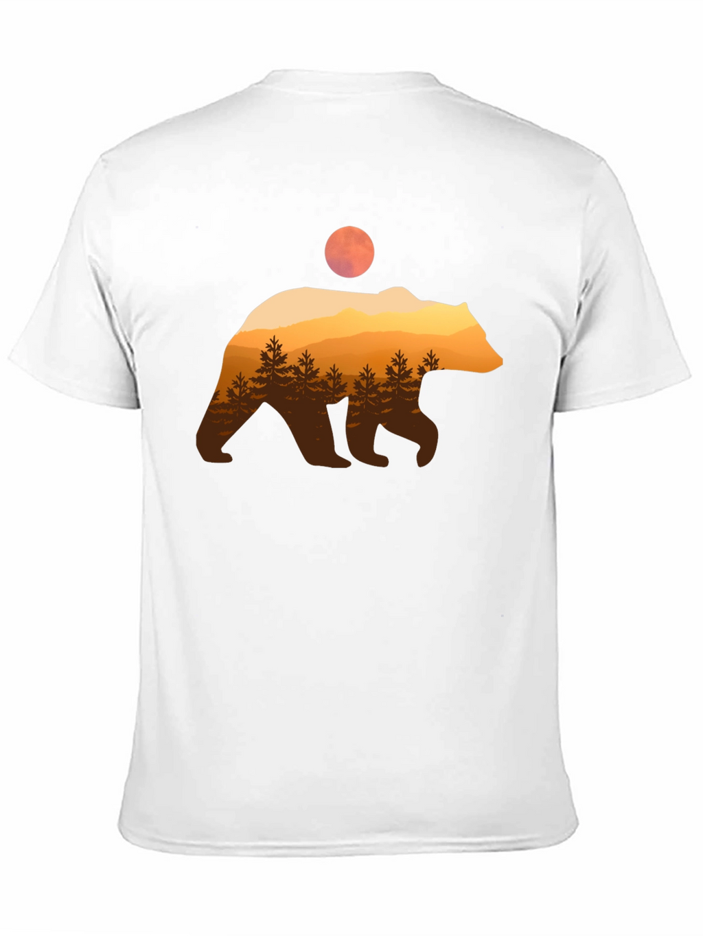 Bear Silhouette Graphic T-Shirt
