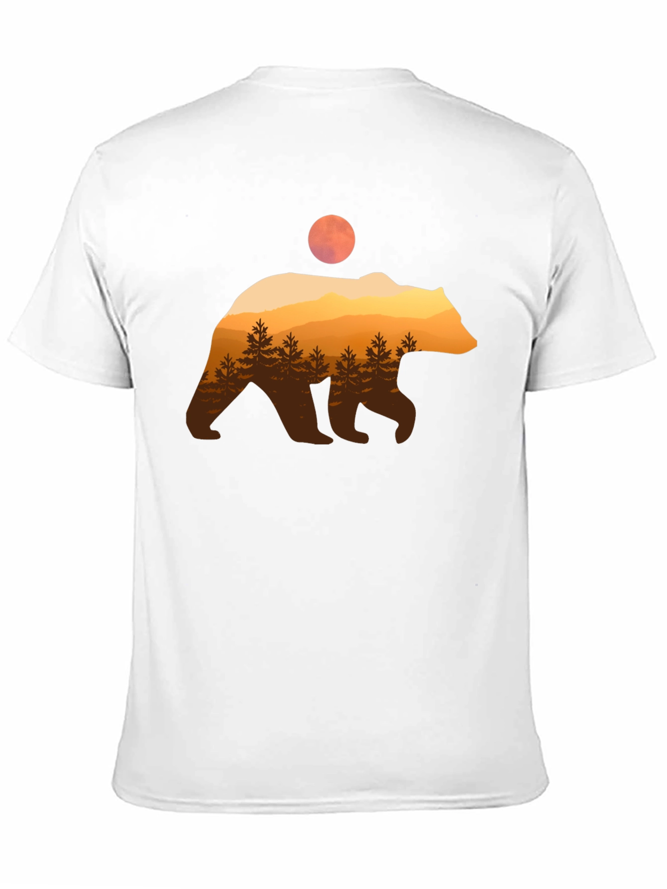 Bear Silhouette Graphic T-Shirt
