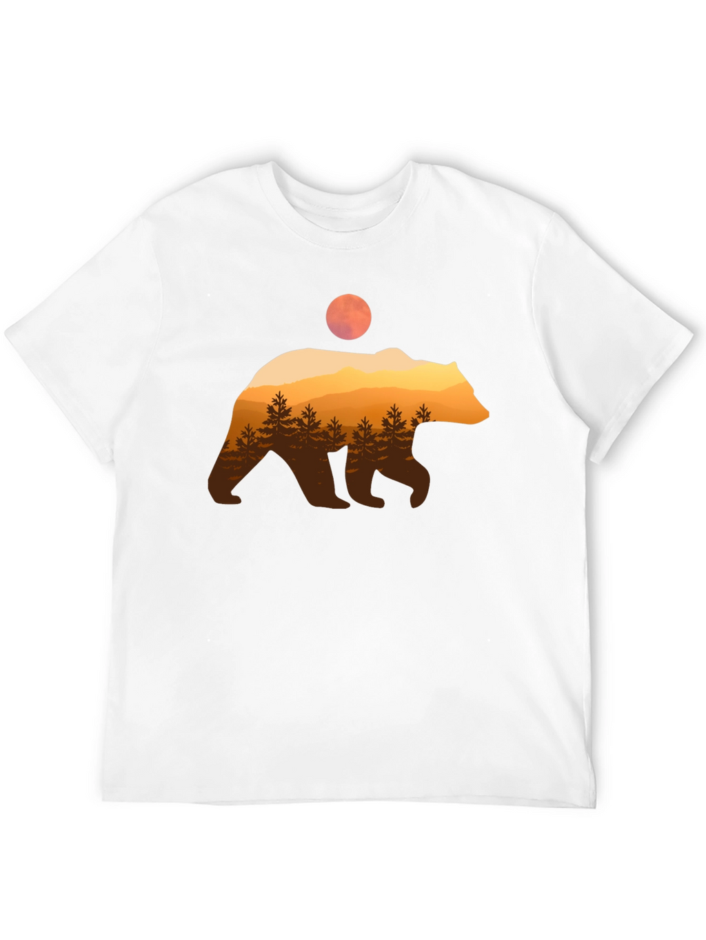 Bear Silhouette Graphic T-Shirt