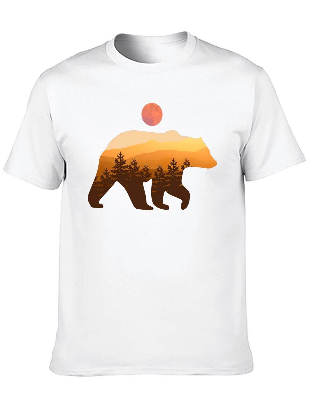 Bear Silhouette Graphic T-Shirt