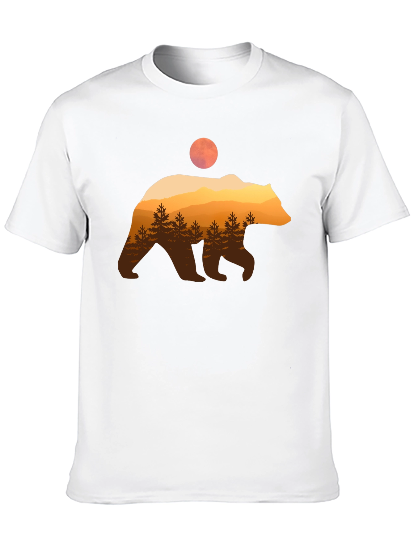 Bear Silhouette Graphic T-Shirt