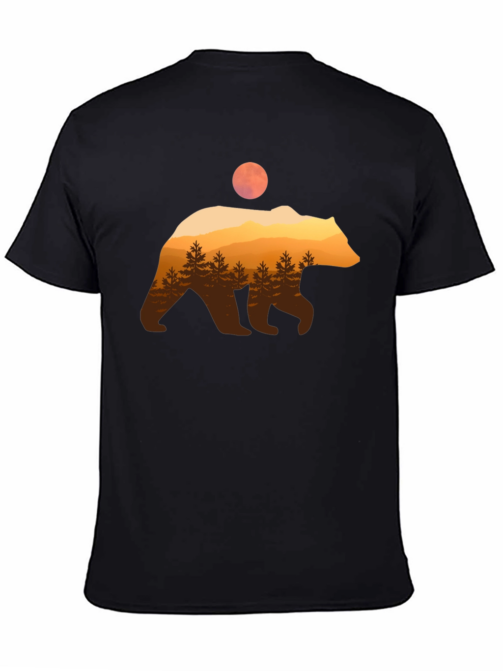 Bear Silhouette Graphic T-Shirt