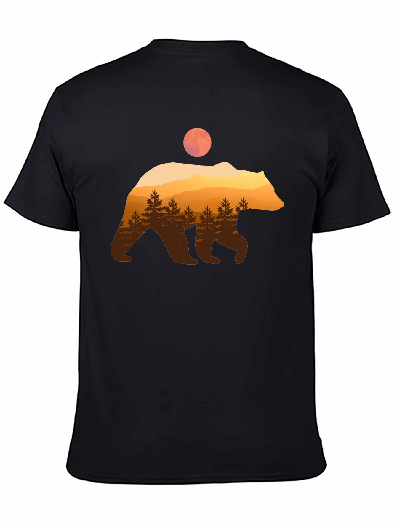 Bear Silhouette Graphic T-Shirt