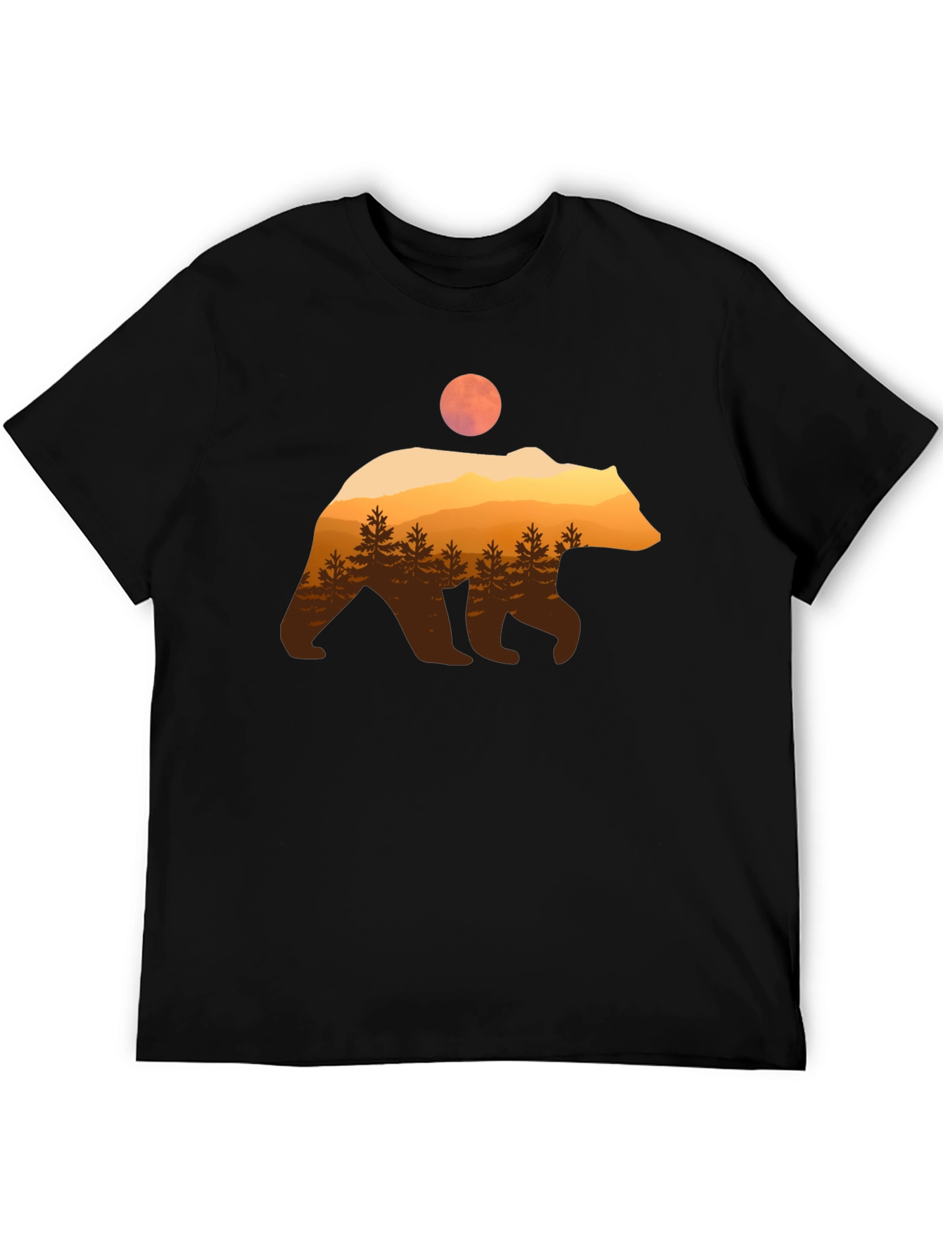 Bear Silhouette Graphic T-Shirt