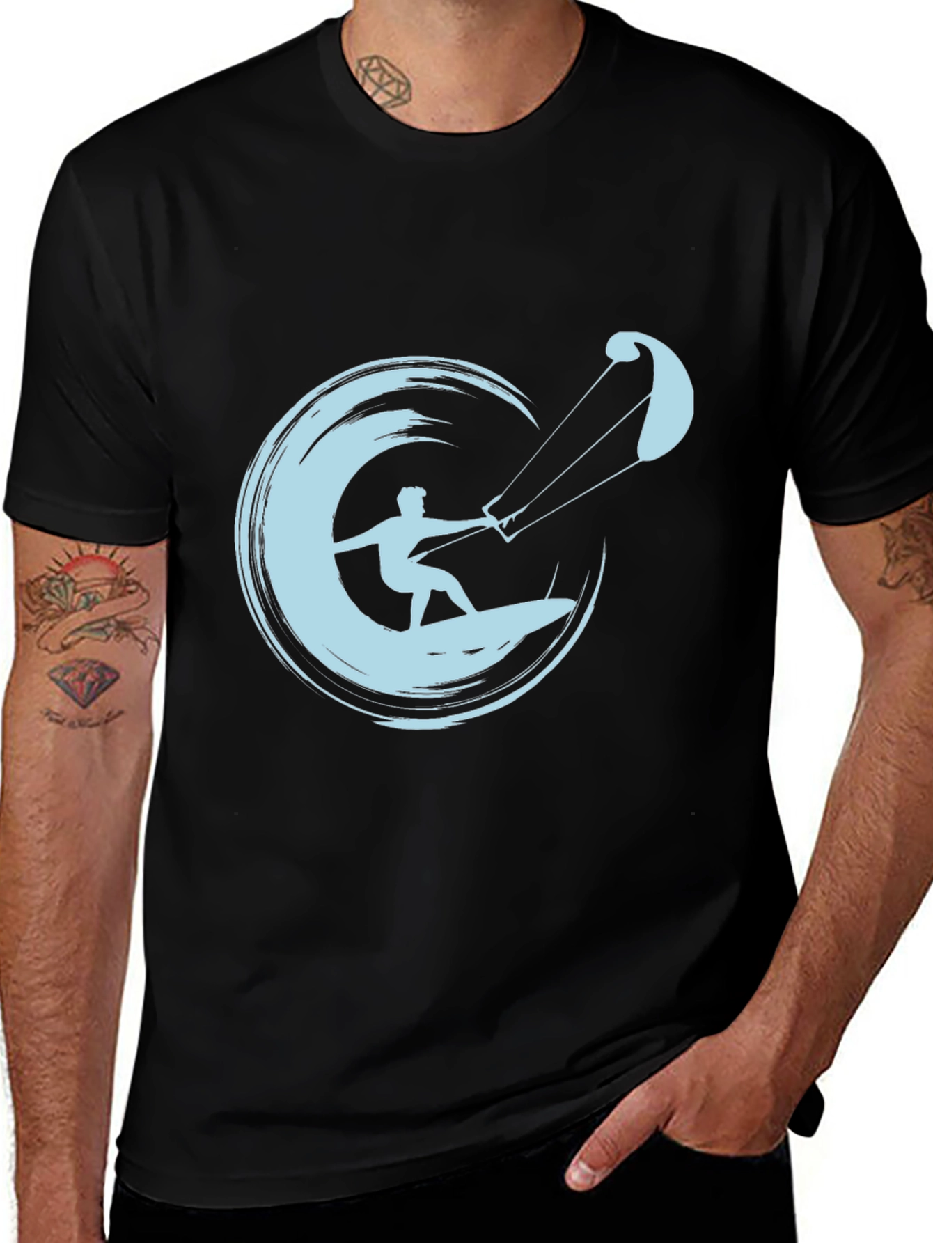 Kite Surfing Graphic Tee - Ride the Waves in Style!