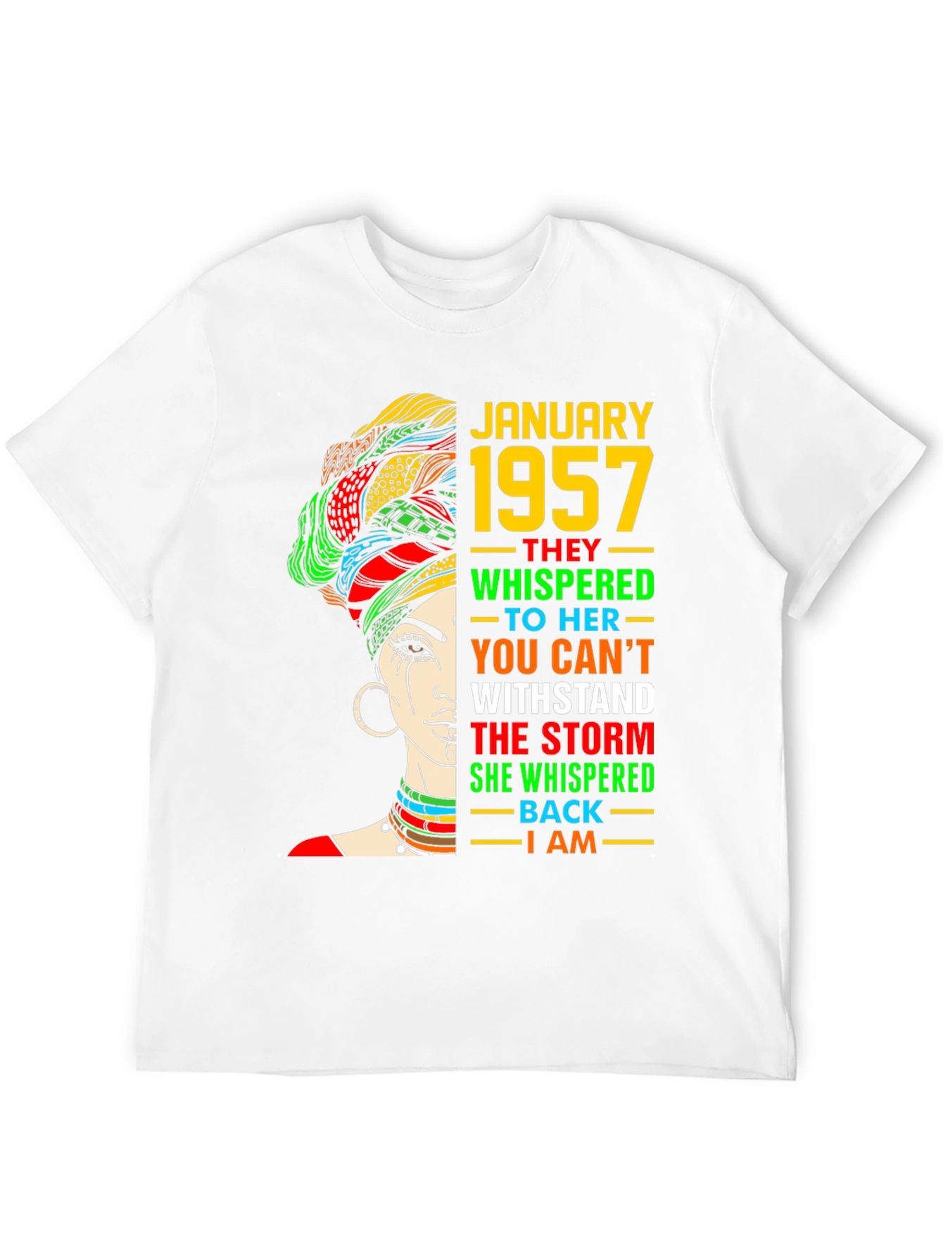 January 1957 Woman T-Shirt Black Pride