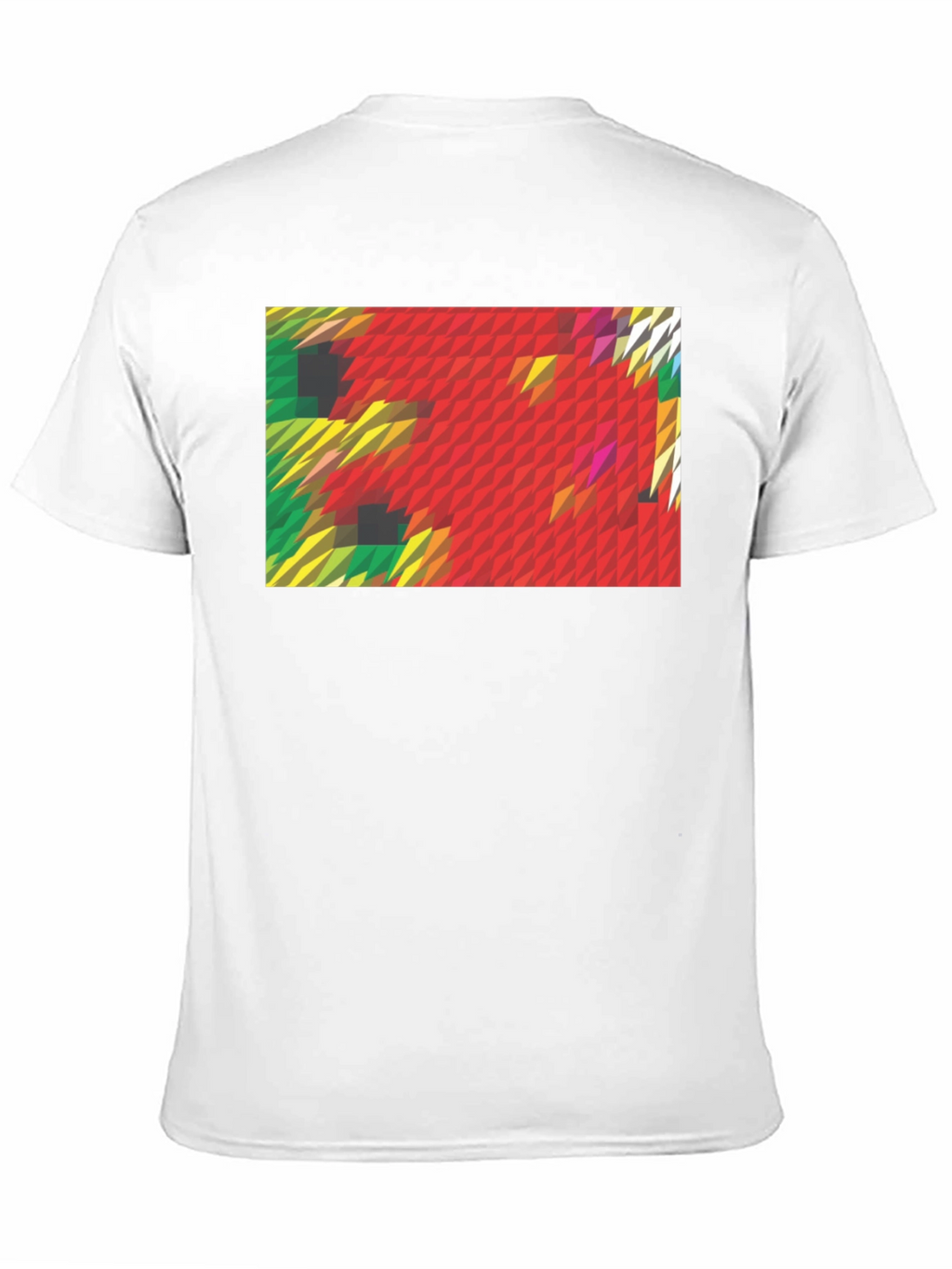 Abstract Geometric Graphic Print Black T-Shirt