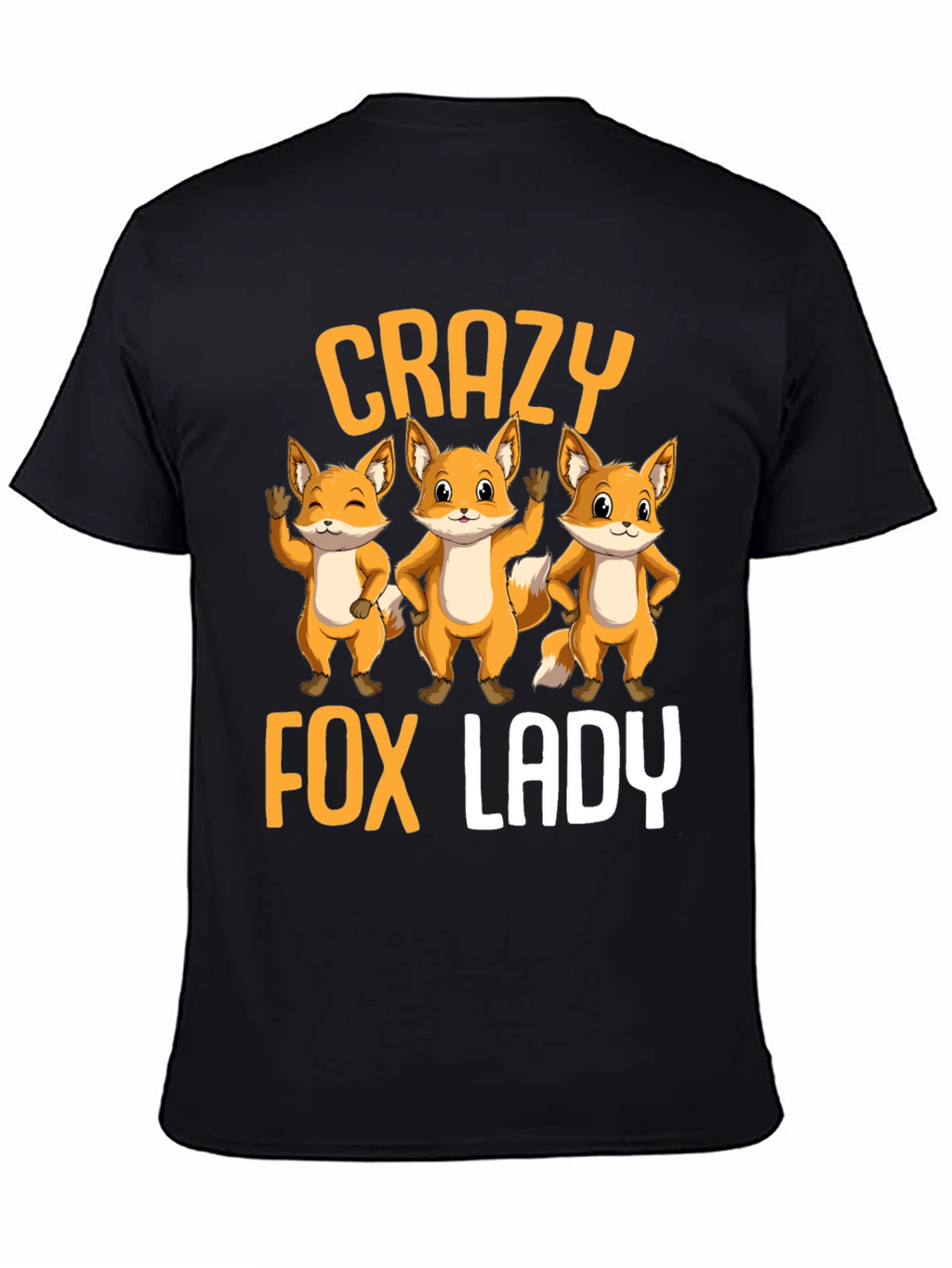 Crazy Fox Lady T-Shirt | Cute Animal Graphic Tee