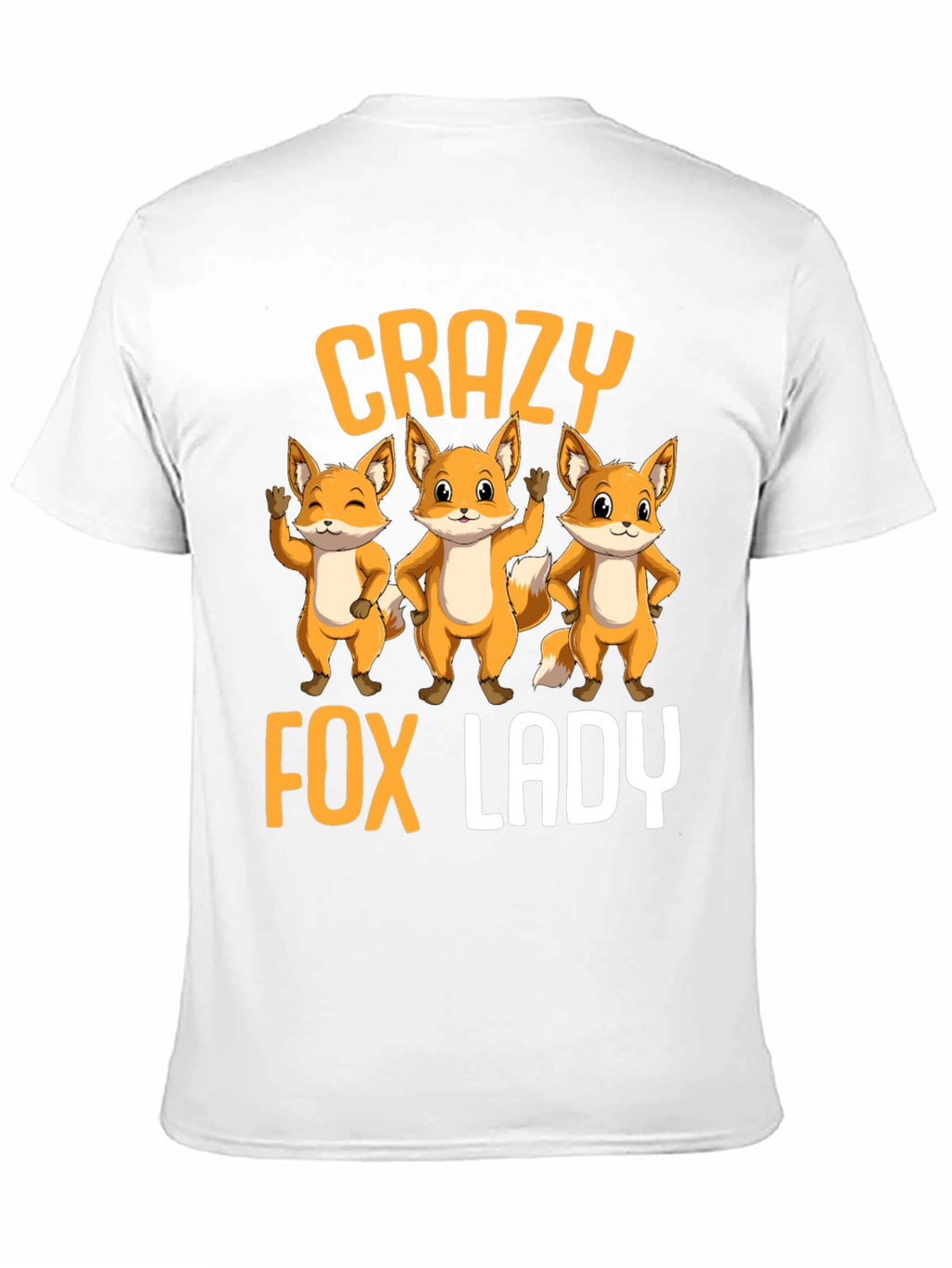Crazy Fox Lady T-Shirt | Cute Animal Graphic Tee